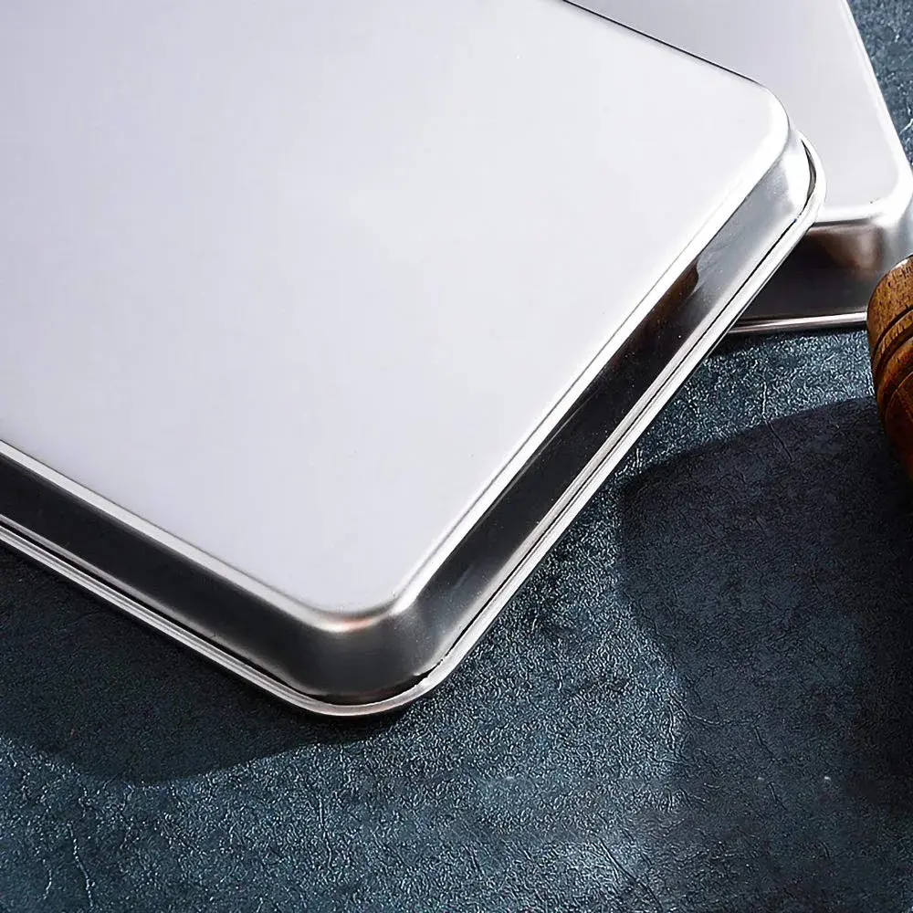 LabAider Professional Medical Surgical Stainless Steel Dental Procedure Tray 26 cm (10.5") x 20 cm (8.0") x 2.5 cm (1.0") | 3-Pack Lab Instrument Tools Trays - view 7