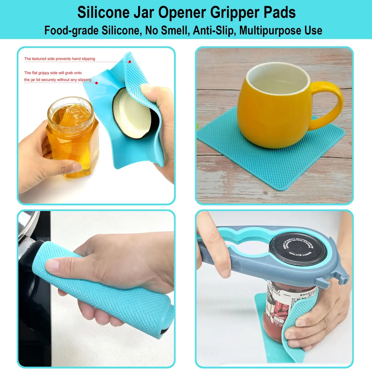Otstar Jar Opener for Weak Hands | 5-in-1 Bottle & Jar Opener for Seniors & Arthritis - view 7