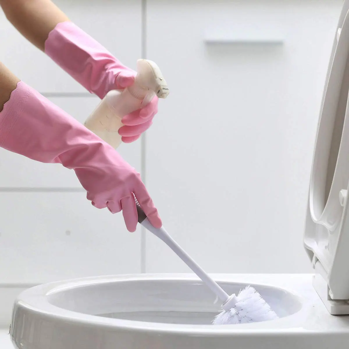 HSL Latex-Free Cleaning Gloves, Cotton Flocked Liner, 2 Pairs, Small (132 g / 4.66 oz) | Reusable Waterproof Household Gloves - view 6