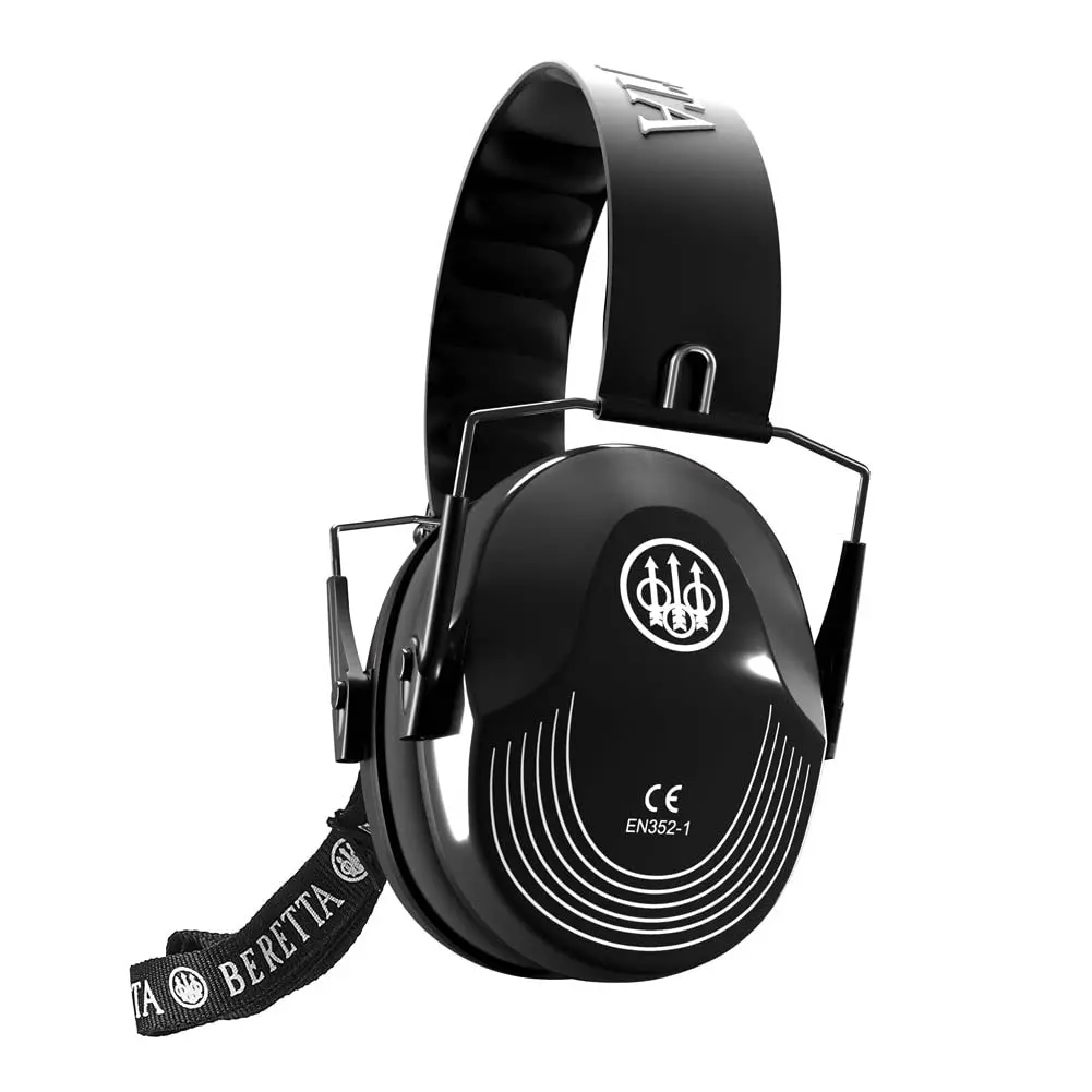 Beretta Safety Pro Earmuff - Black, 270 g (0.6 lb) | 25dB Noise Reduction for Shooting Range - main product image