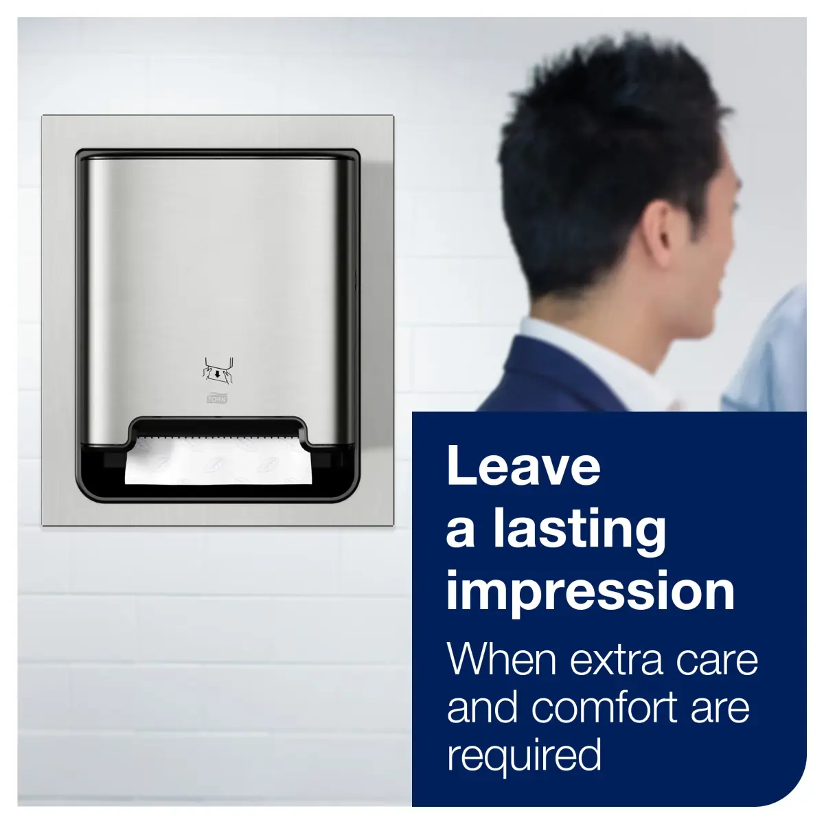 Tork Stainless Steel Image Line Paper Towel Dispenser with 6 Universal 1-Ply Rolls | 700 ft/roll, 1.5" Core - view 9