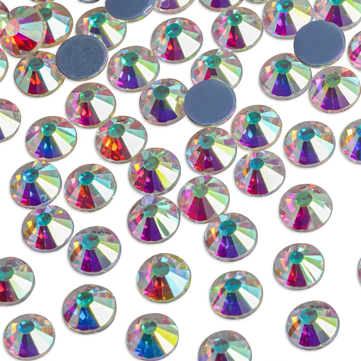 BEADSLAND Hotfix Rhinestones Crystal AB SS6 2880pcs | Glass Craft Gems for DIY Clothing & Decor - view 2