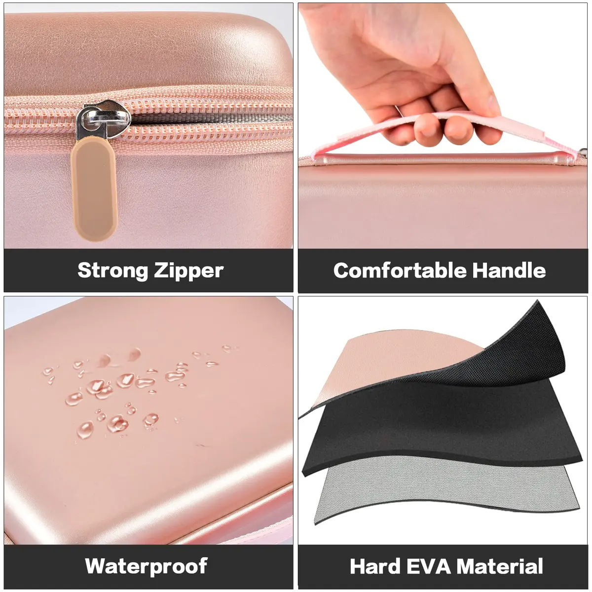 GWCASE Pink Hard EVA Case for Halo Bolt Air/Air+ Jump Starter | Portable Power Bank Holder with Mesh Pocket - view 3