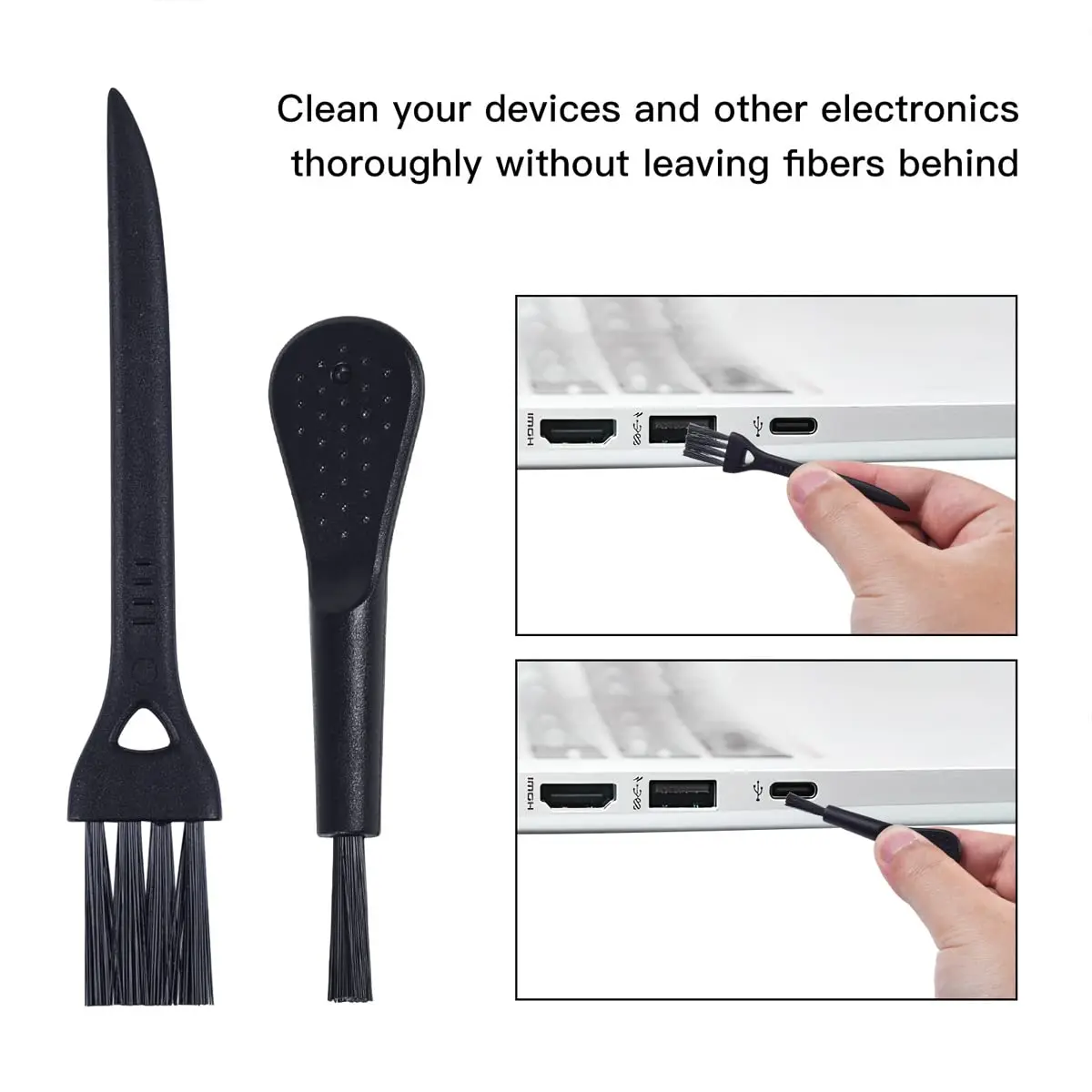 iKammo 20 Pcs USB C Dust Plugs Cover with 2 Cleaning Brushes | Protects Ports from Dust, Lint, and Grime - view 5