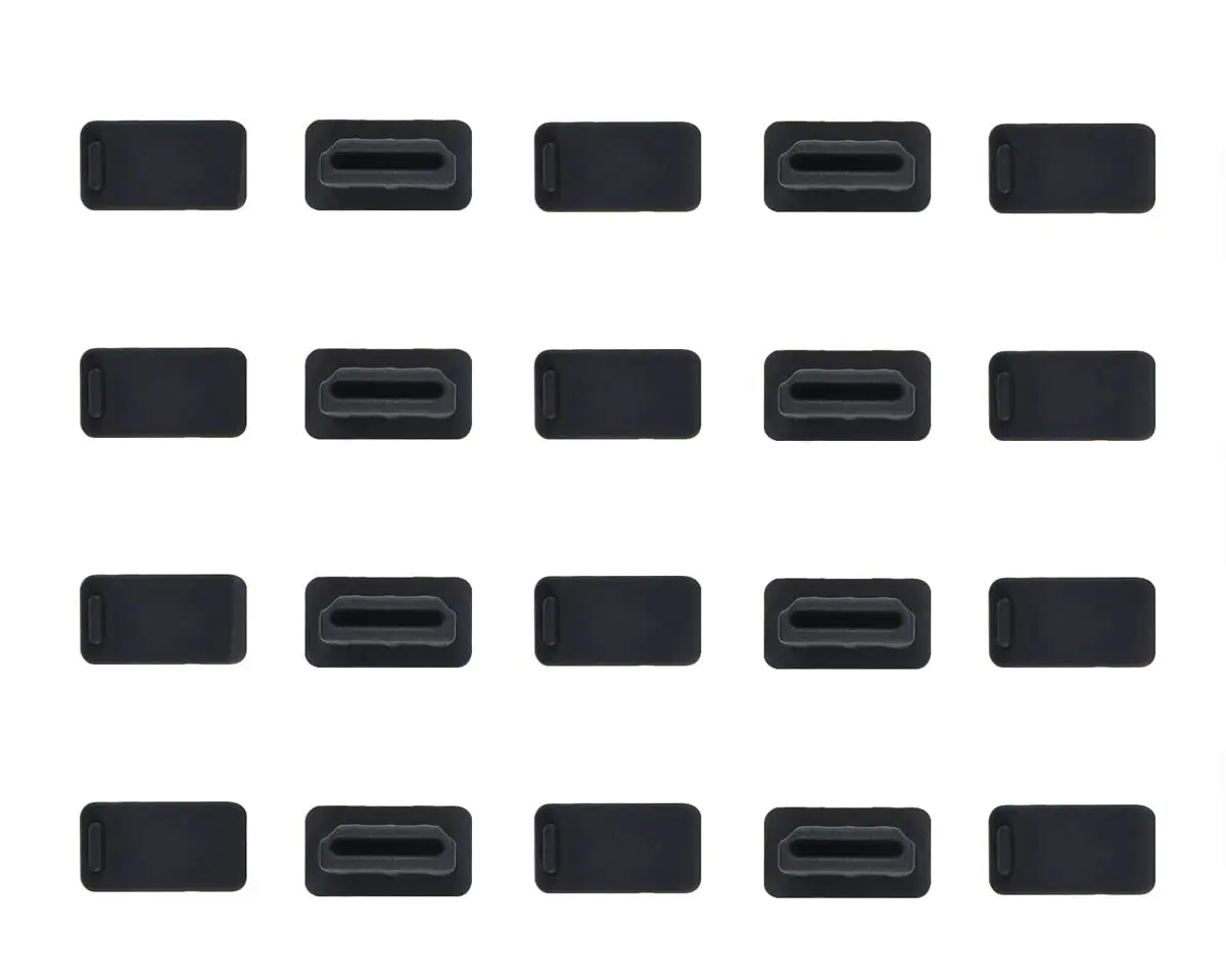 iKammo 20 Pcs HDMI Dust Cover Plugs & 2 Cleaning Brushes | Protects Ports from Dust, Lint, and Grime - view 2