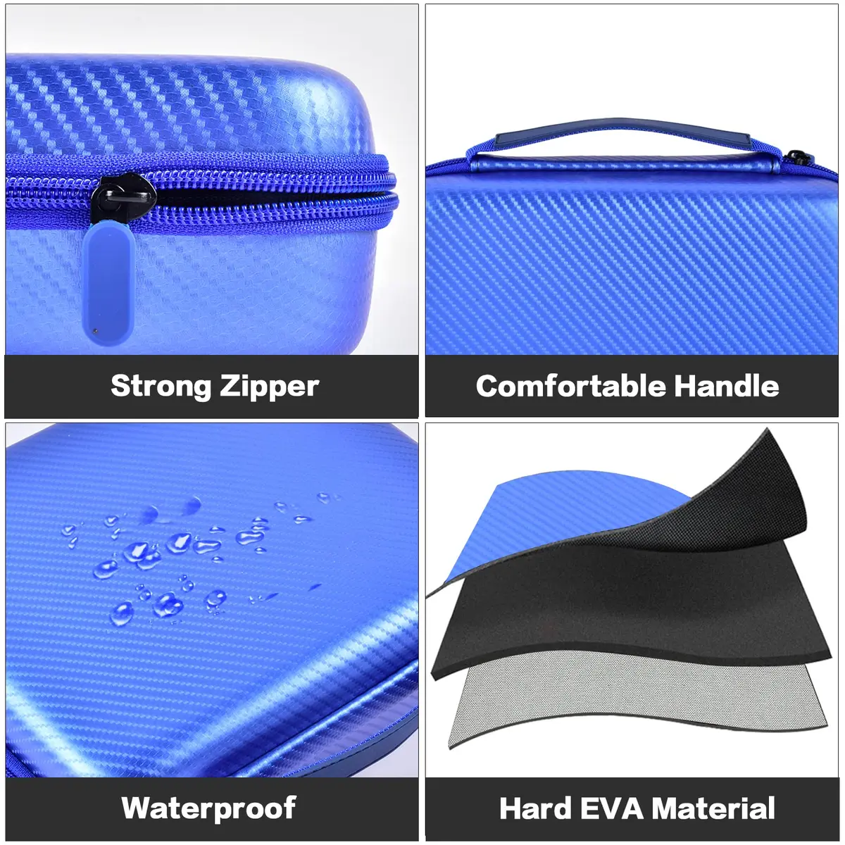 GWCASE Blue EVA Hard Case for Halo Bolt Air Jump Starter with Tire Pump | Portable Power Bank Organizer Holder - view 3