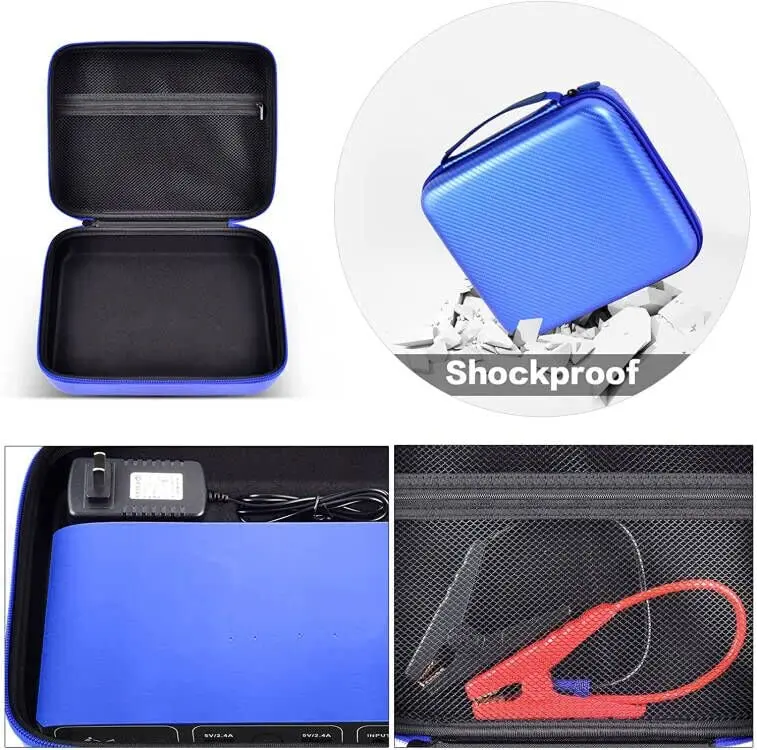 GWCASE Blue EVA Hard Case for Halo Bolt Air Jump Starter with Tire Pump | Portable Power Bank Organizer Holder - view 4