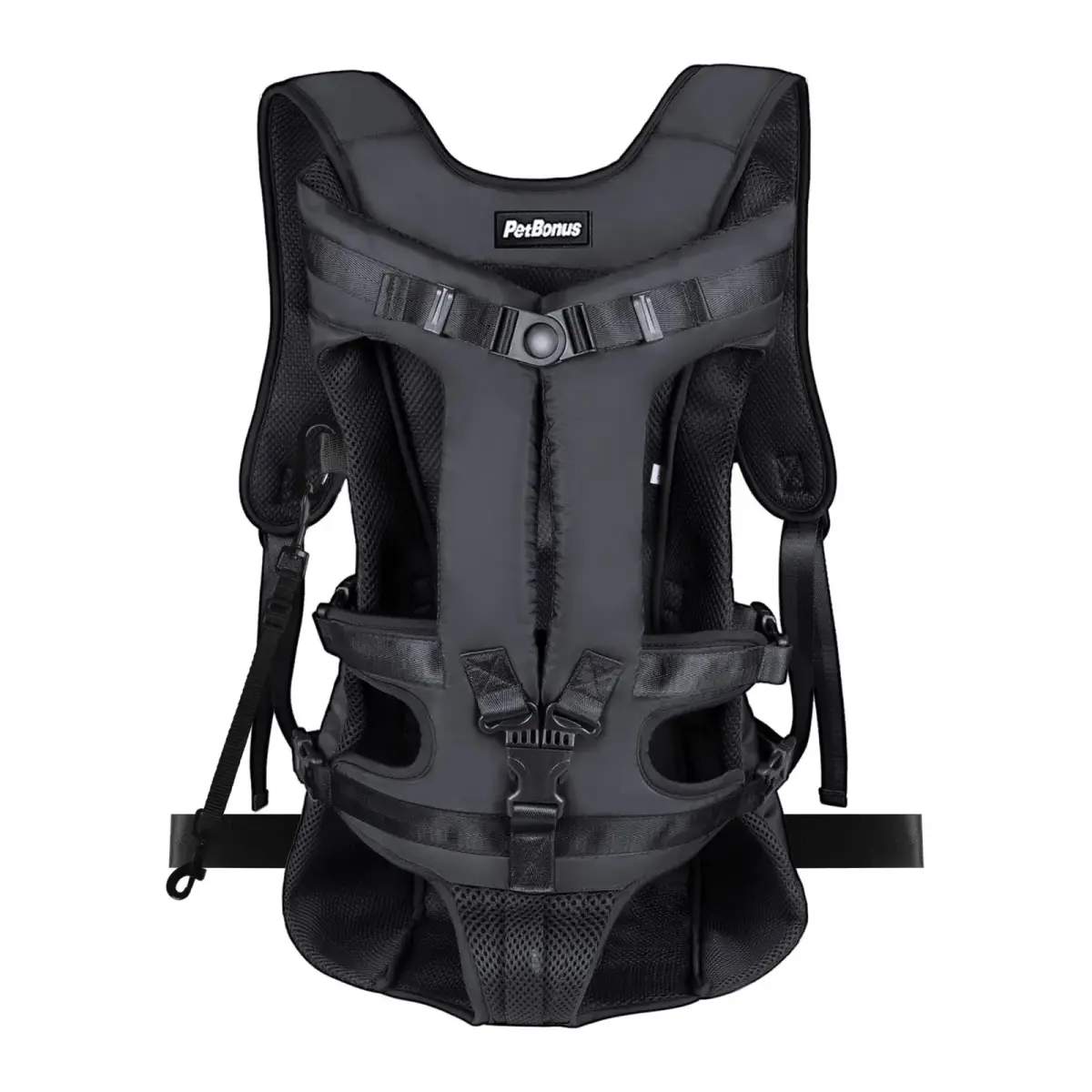 PetBonus Black XL Dog Carrier Backpack | Hands-Free Hiking Cycling Travel - main product image