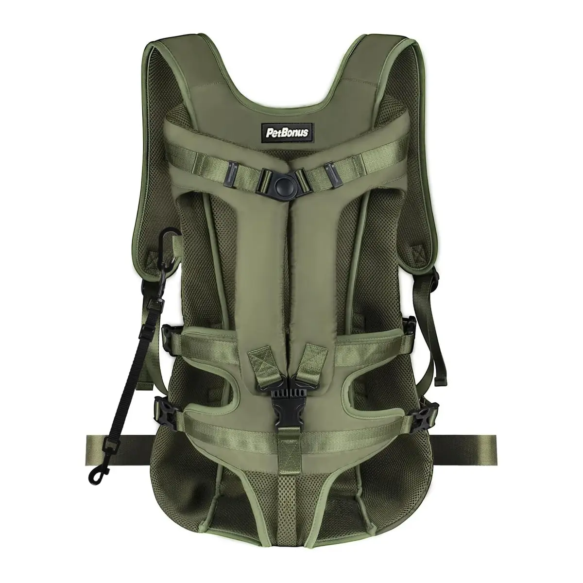PetBonus Dog Front Carrier Backpack for Small & Medium Dogs | Breathable & Adjustable (14.8"L x 12.1"W x 3.9"H) - main product image