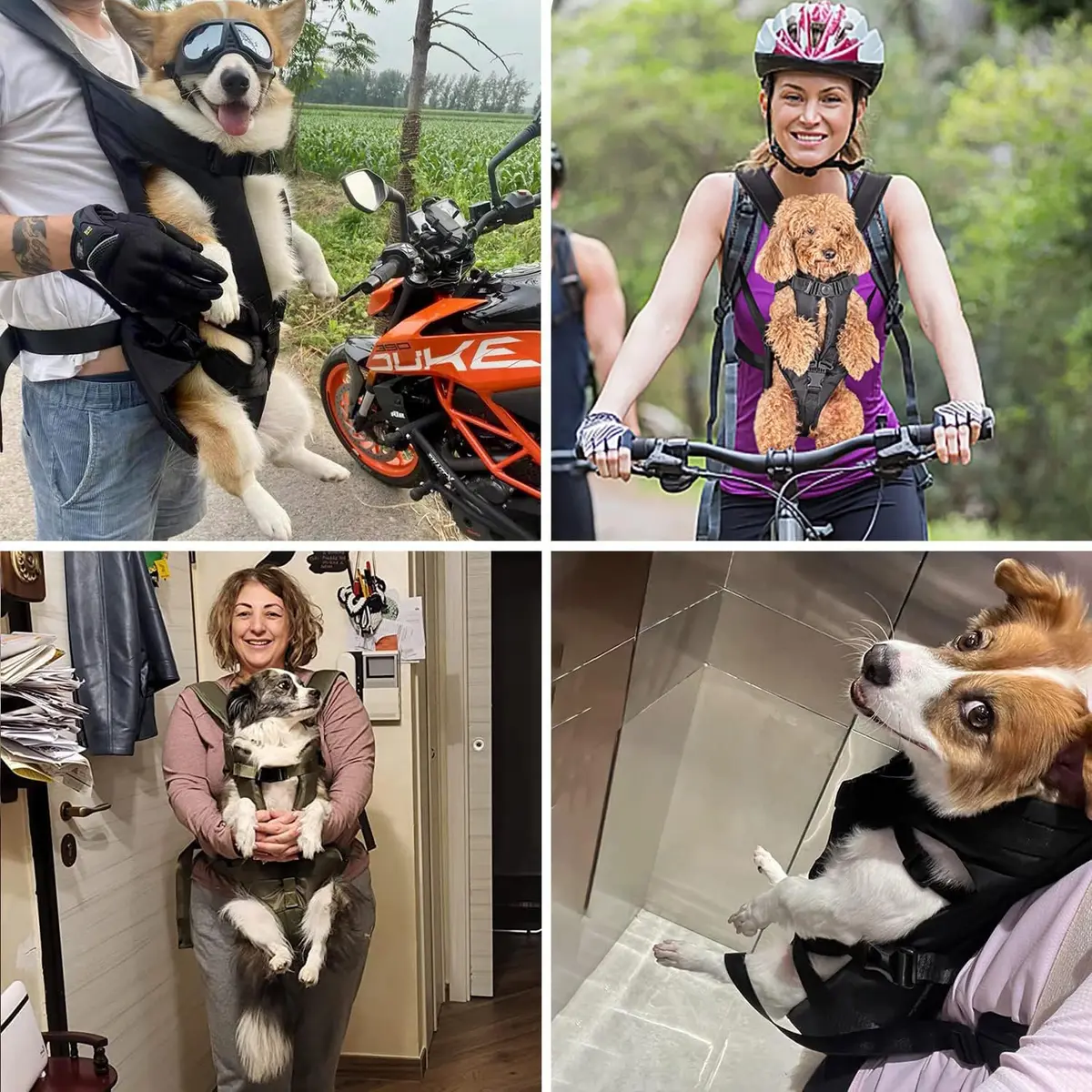 PetBonus Pet Front Dog Carrier Backpack 14.5"L x 9.8"W x 2.0"H | Adjustable, Breathable for Small Dogs - view 6