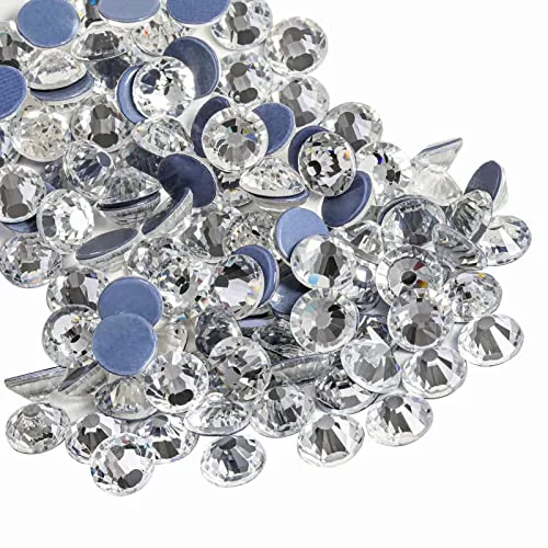 BEADSLAND Hotfix Rhinestones SS30 (6.3-6.5mm) Crystal Glass, 288pcs | Craft Embellishments for Clothes & DIY - main product image