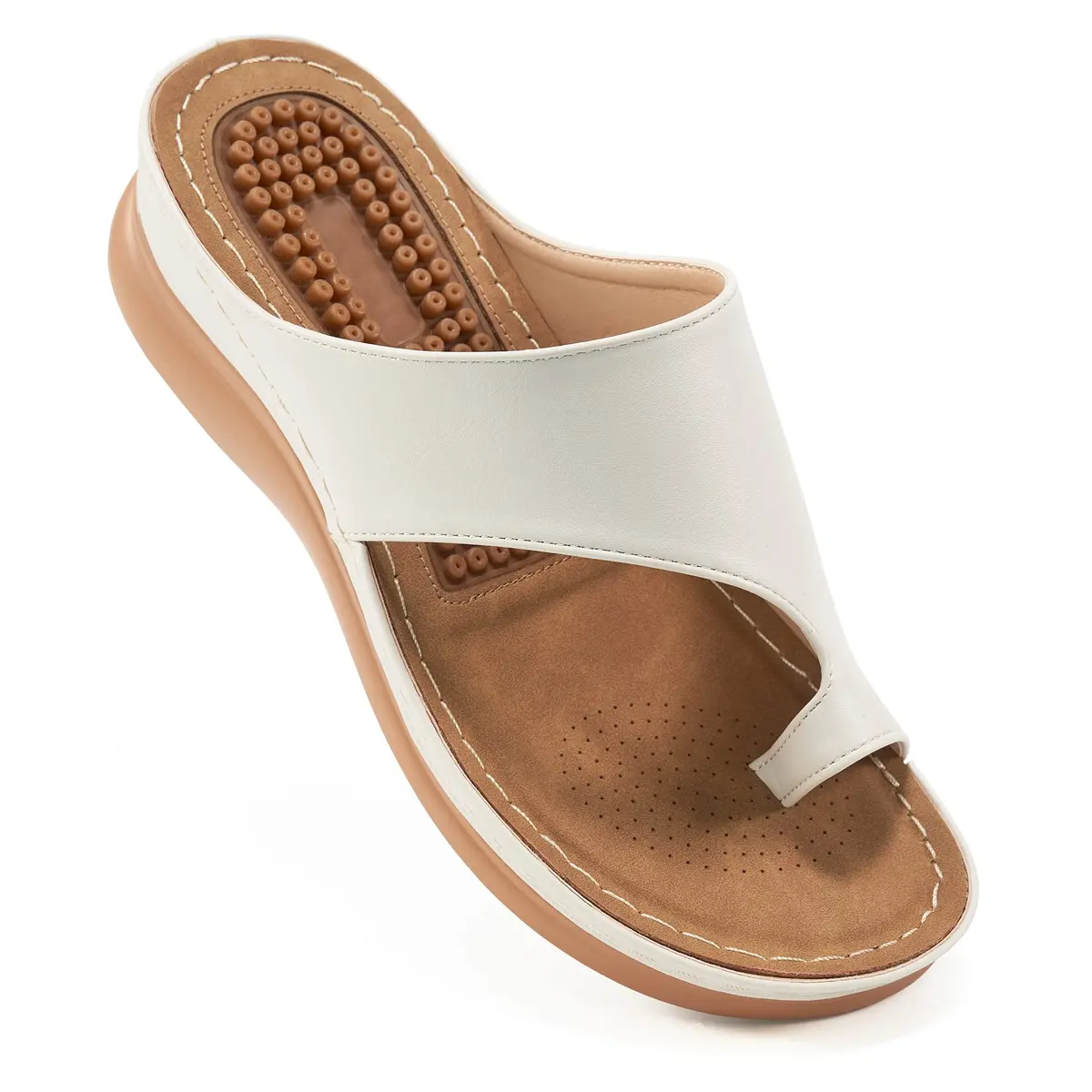Aomigoct Womens Comfort Wedge Sandals 1.96" Heel | Orthopedic & Non-Slip for All-Day Walking - main product image