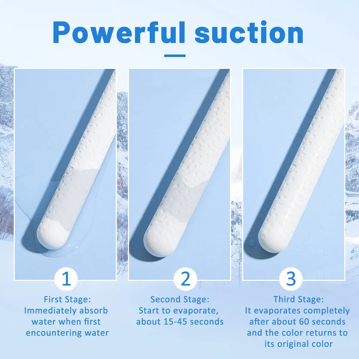 Linyuthia Diatomite Drying Sticks 16cm (6.3 Inch) | 4 Pcs White Dot Style - view 5