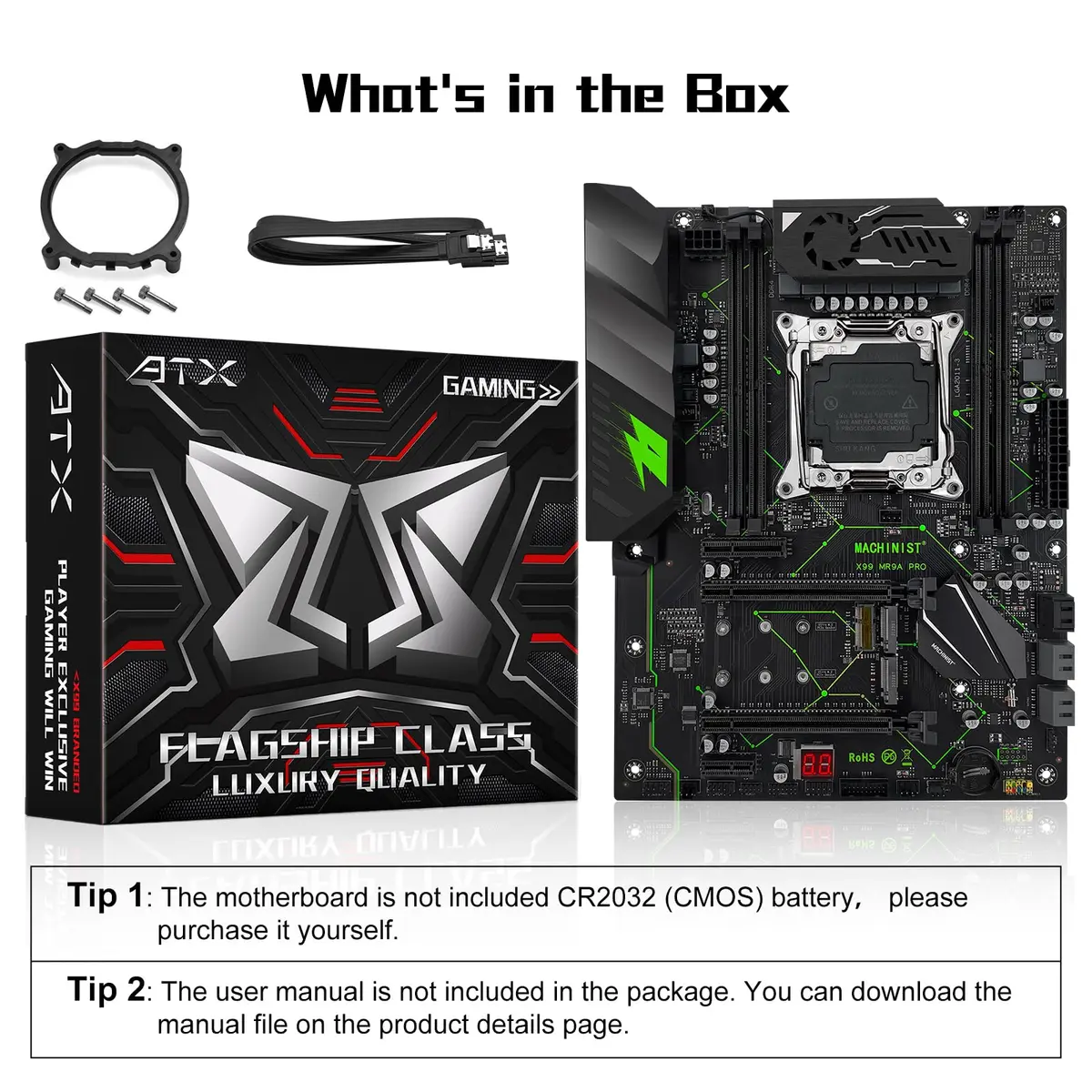 MACHINIST X99 MR9A PRO ATX Motherboard LGA 2011-3 DDR4 64GB Max 28.5cm x 22cm | Supports Intel Xeon E5 V3/V4 & Core i7 5th/6th Gen - view 7