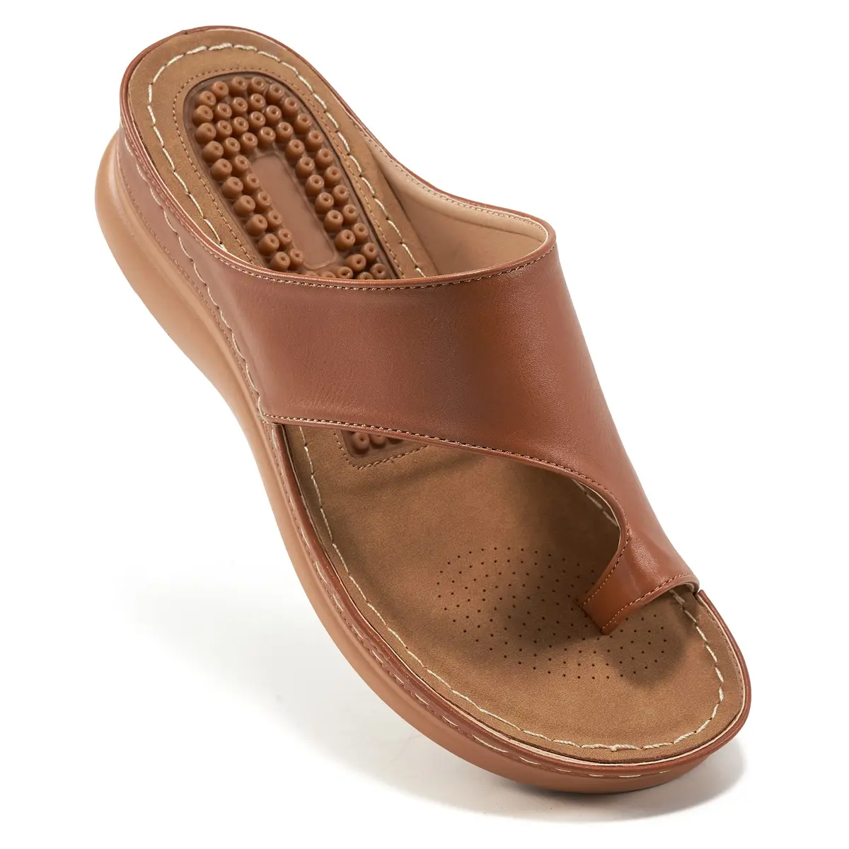 Aomigoct Womens Comfort Wedge Sandals | Orthopedic, Non-Slip, 1.96" Heel for All-Day Stability - main product image