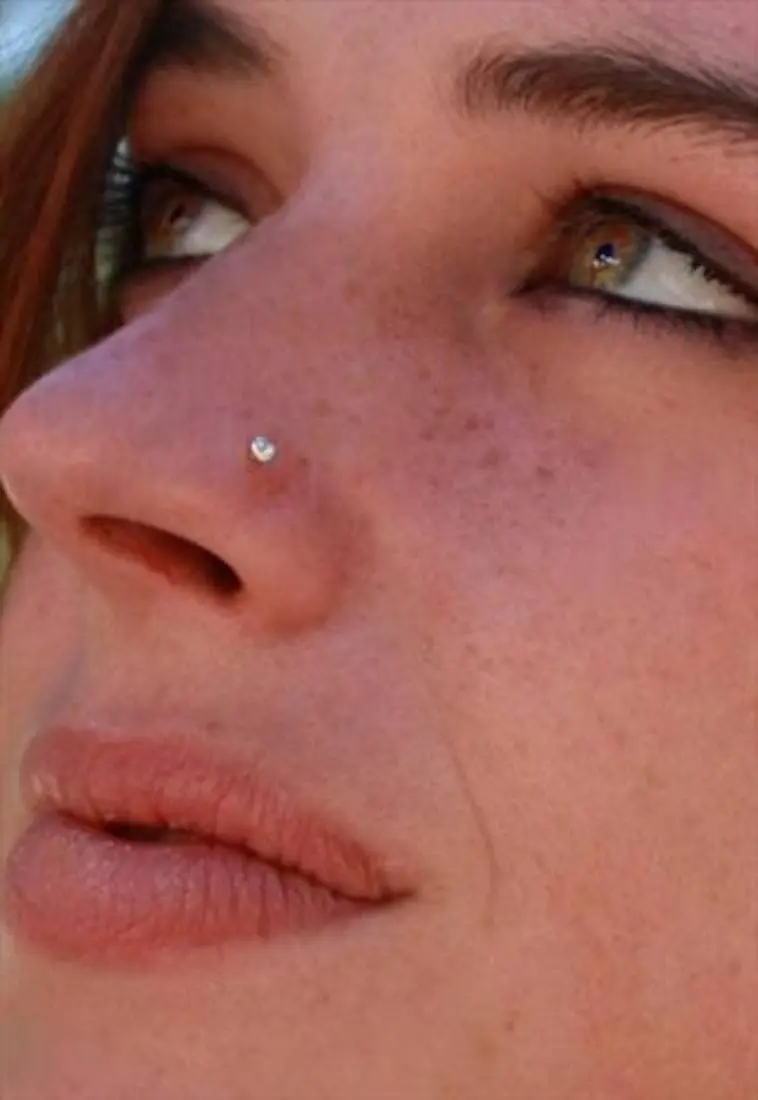 MODRSA Faux Nose Ring non piercing Noes Ring Stud 3mm | Stainless Steel, Assorted Colors, Comfortable Fit - view 4