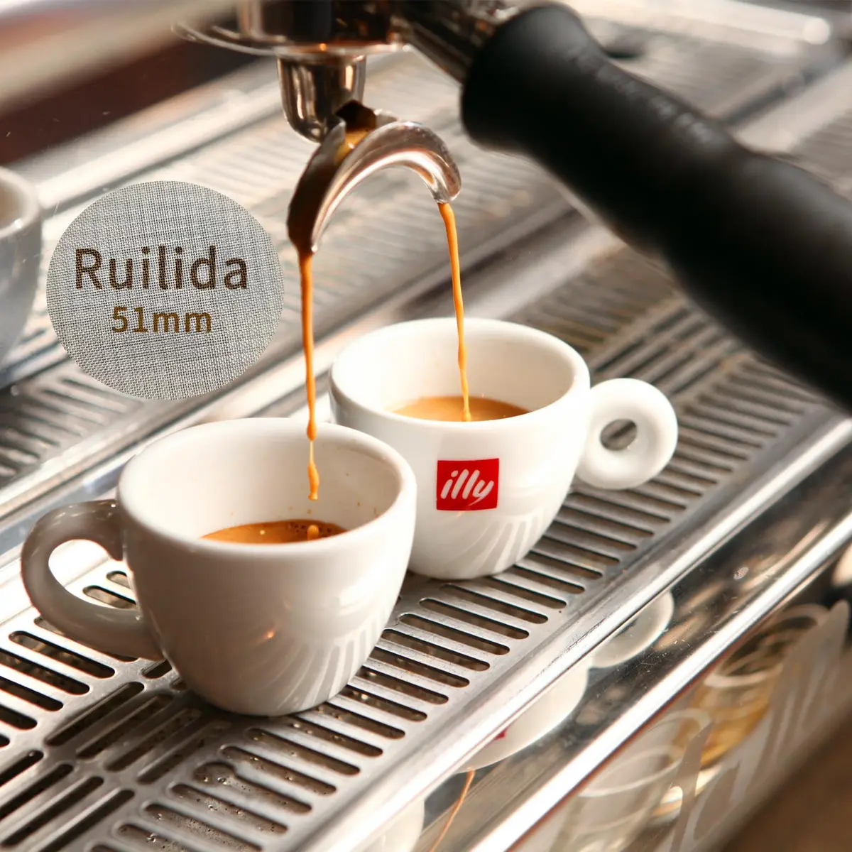 Ruilida Espresso Puck Screen 51mm | Reusable Stainless Steel Filter Plate for Espresso Portafilter (51mm) - view 6