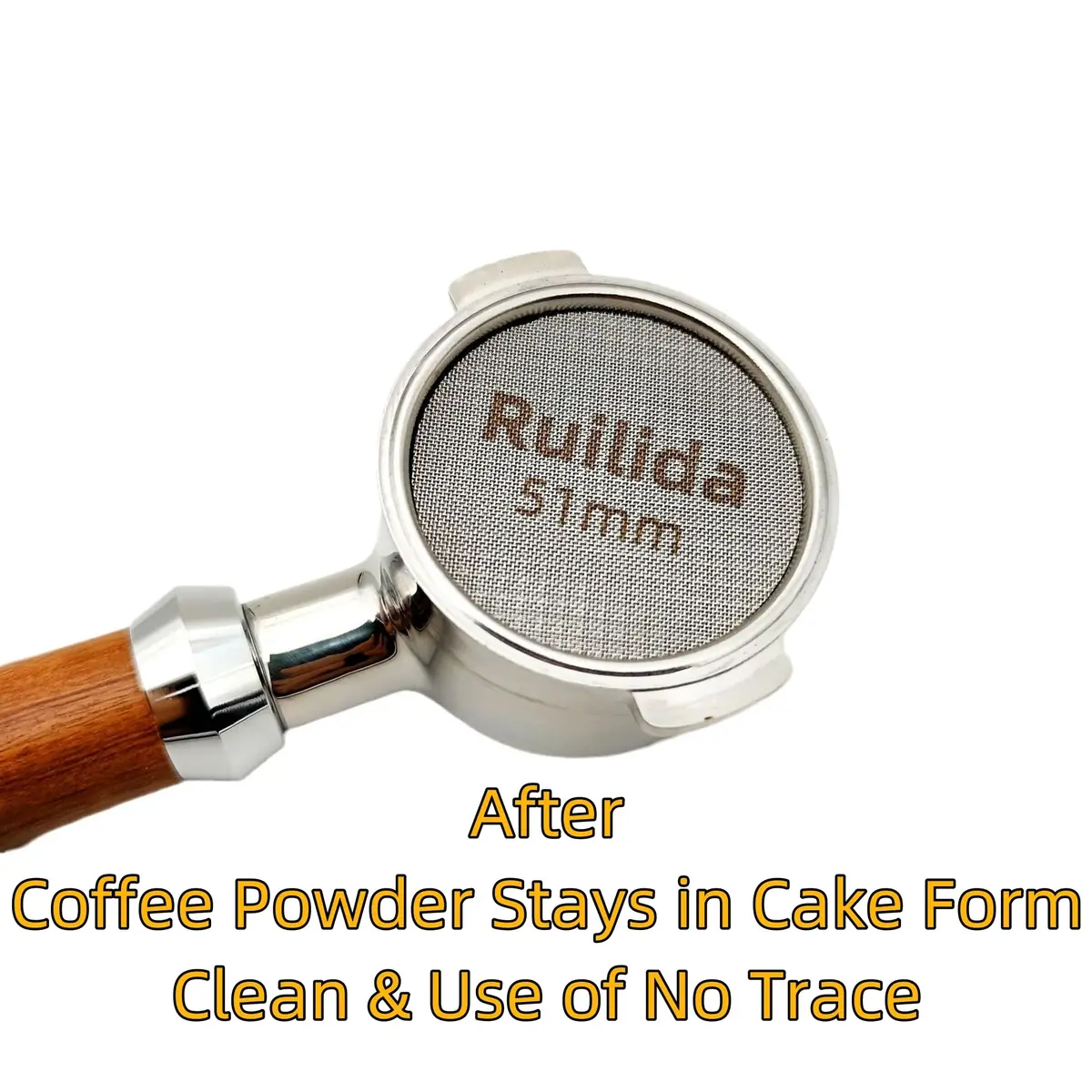 Ruilida Espresso Puck Screen 51mm | Reusable Stainless Steel Filter Plate for Espresso Portafilter (51mm) - view 4