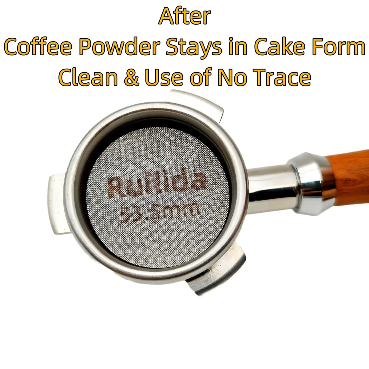 Ruilida Espresso Puck Screen 53.5mm | Reusable Stainless Steel Filter Plate for Espresso Portafilter (53.3-54mm breville) - view 4