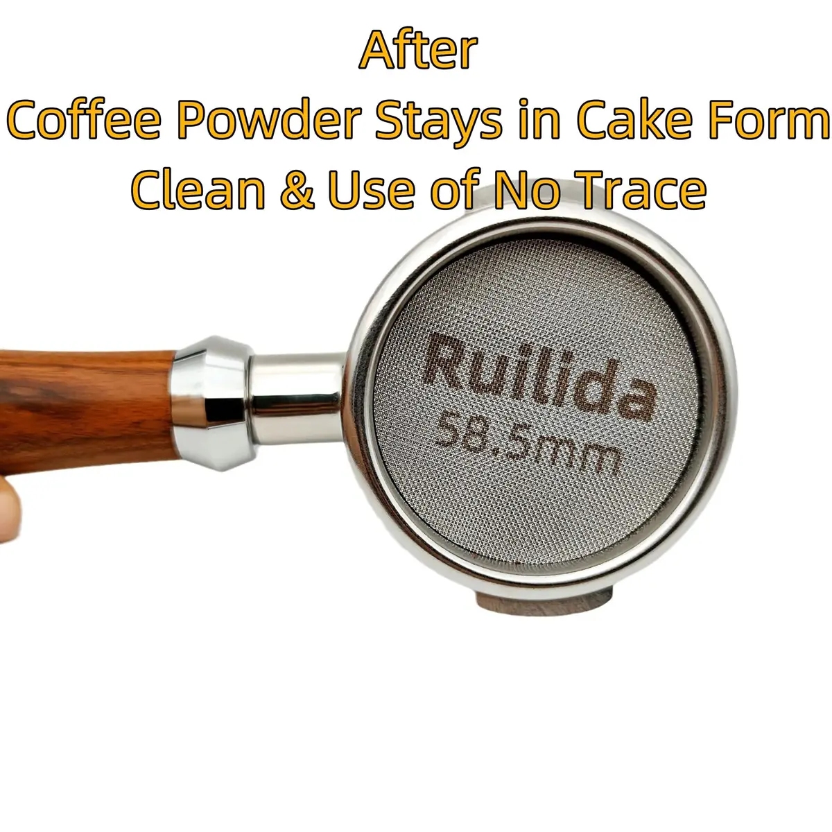Ruilida Espresso Puck Screen 58.5mm | Reusable 150μm Stainless Steel Filter Plate - view 4