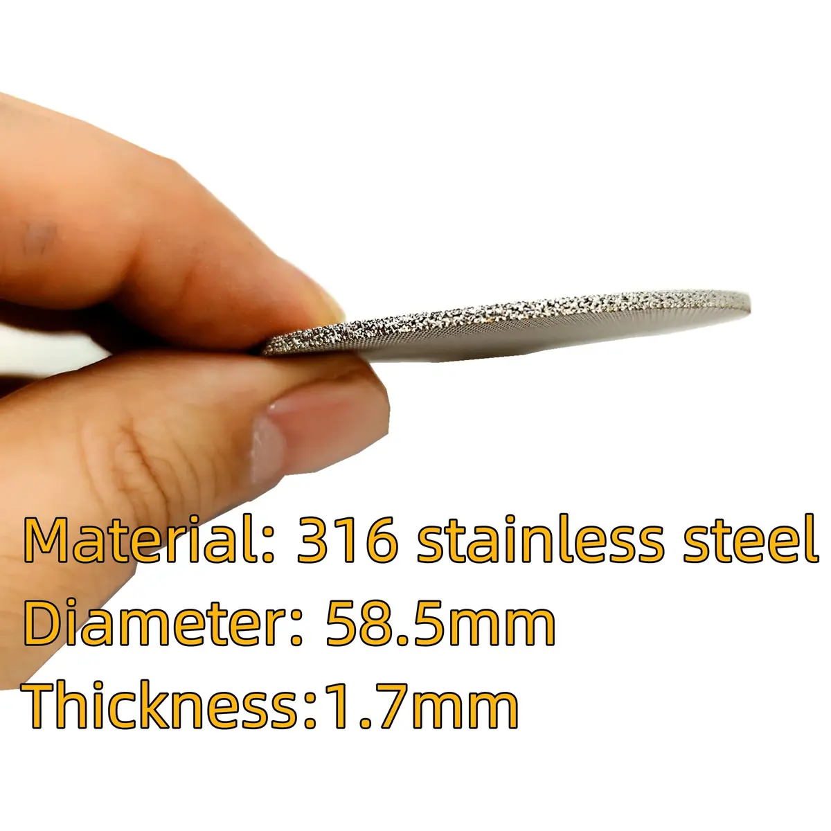 Ruilida Espresso Puck Screen 58.5mm | Reusable 150μm Stainless Steel Filter Plate - view 5