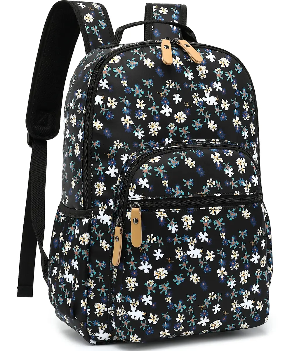 Leaper Floral Backpack Large 21L (0.74 cu ft) | Water-Resistant Travel Bookbag for Women - main product image
