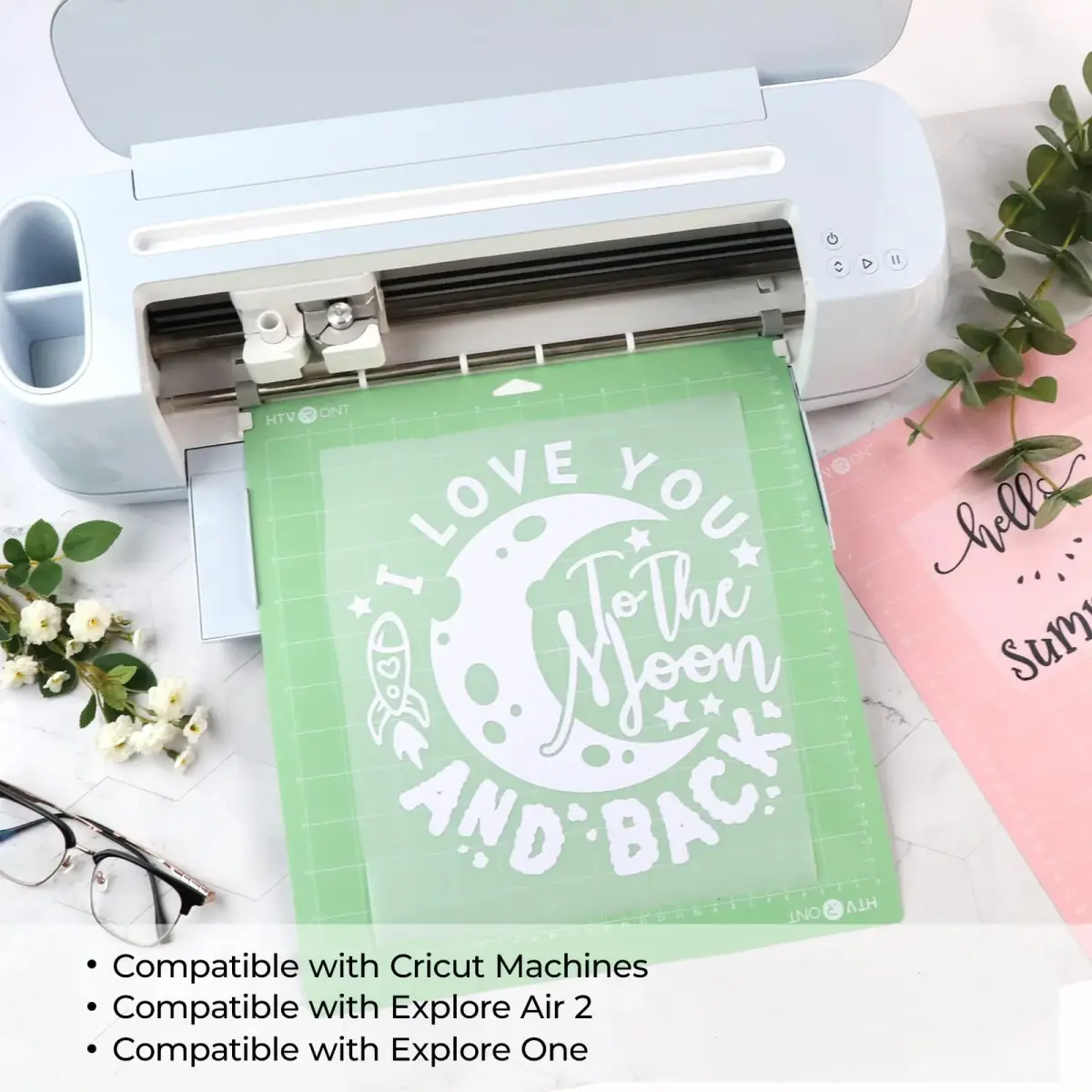 HTVRONT 12x12 Inch Cutting Mats (2 Pcs) with Scraper | Standard & Light Grip for Cricut Maker/Explore - view 7