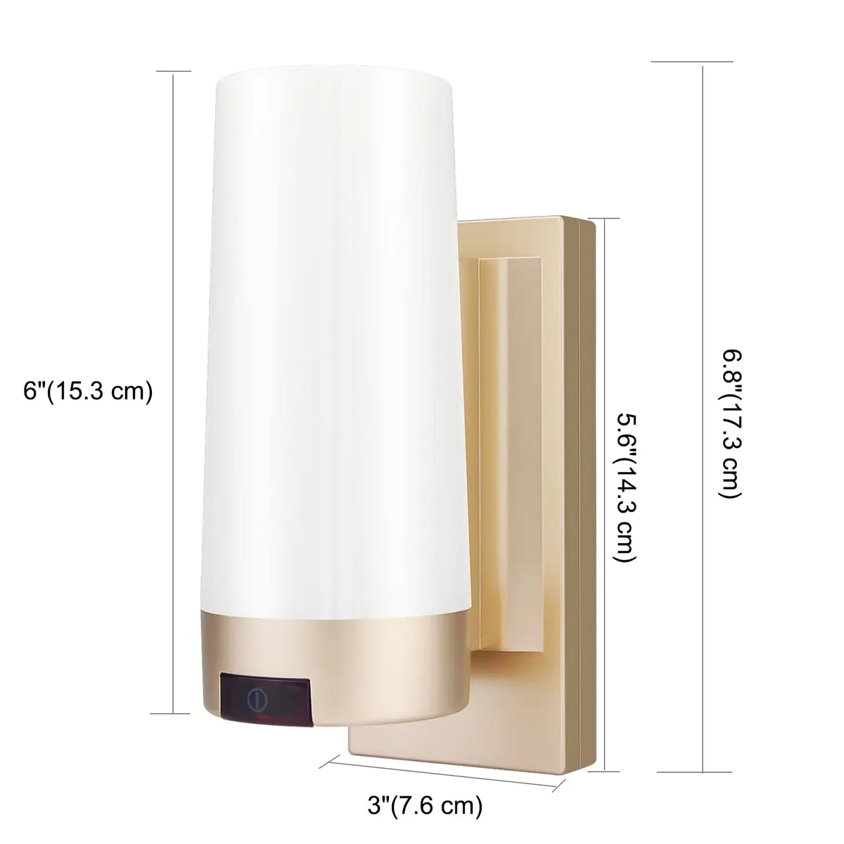 BIGMONAT Wireless Wall Sconce Light USB Rechargeable 2 Pack | Multi Color Dimmable Night Light for Hallway Bathroom Kids Bedroom - view 6