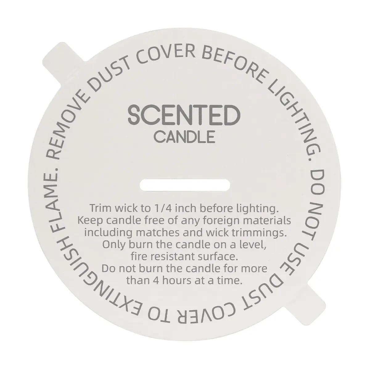 CandMak Candle Dust Covers 160pcs | White Matte 3" Decorative Candle Lid for Candle Making - main product image