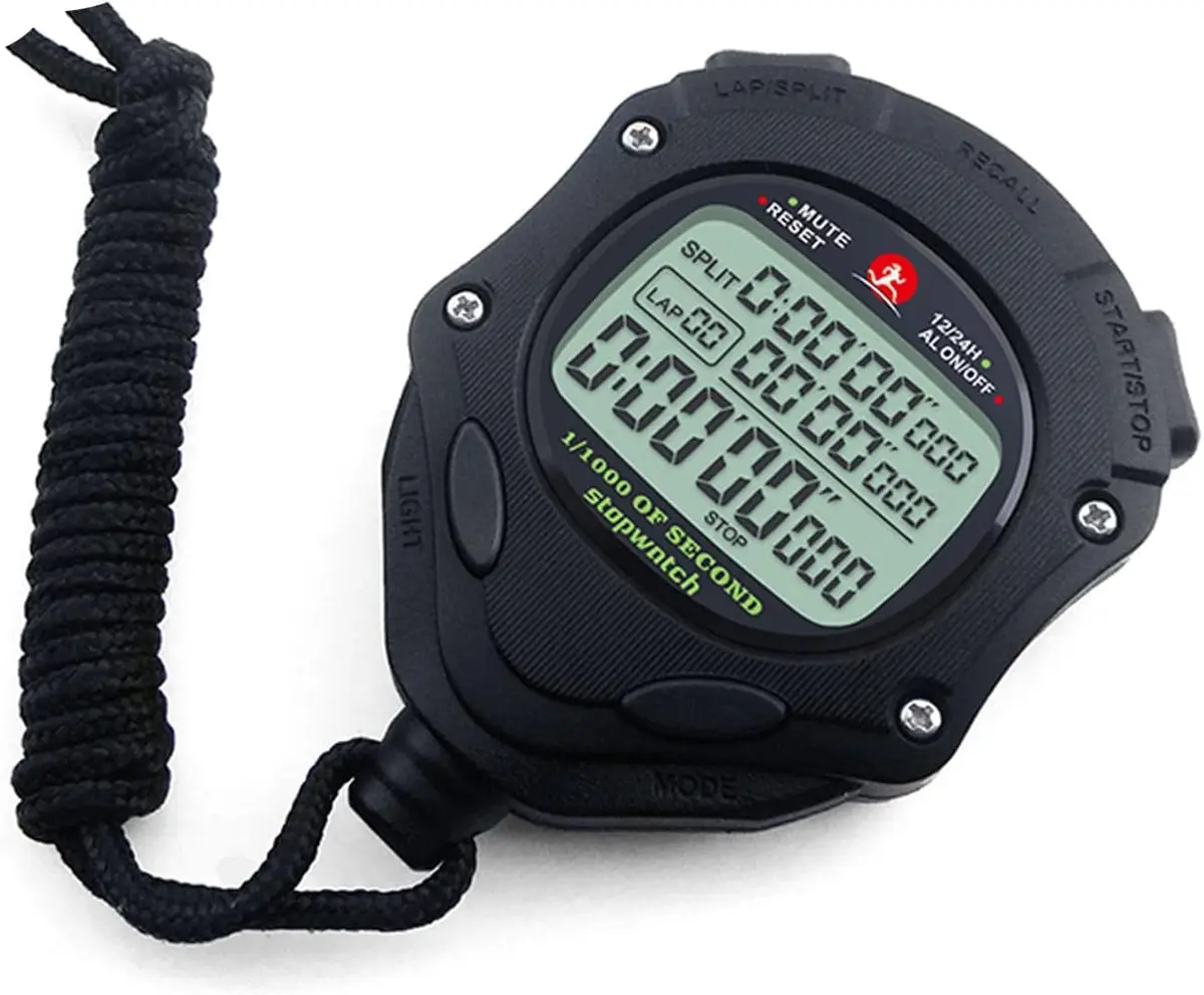 Rolilink Digital Stopwatch Timer with Backlight & 100 Lap Memory | Accurate 0.001s Timing for Sports Coaches - view 5