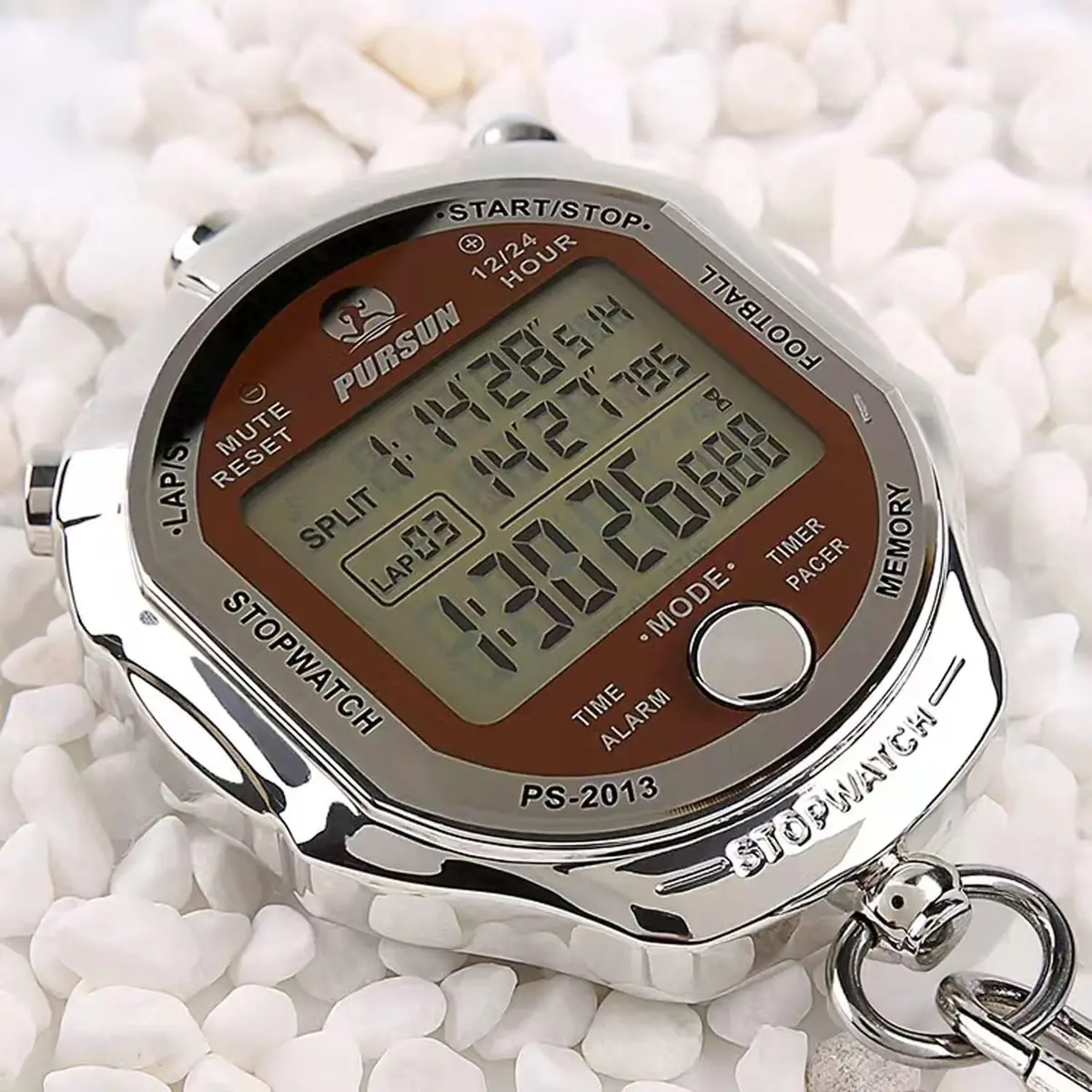 Rolilink Stopwatch Timer, Digital 0.001s Precision, Metal 100 Laps Memory, Coach Sports & Marathon - view 5