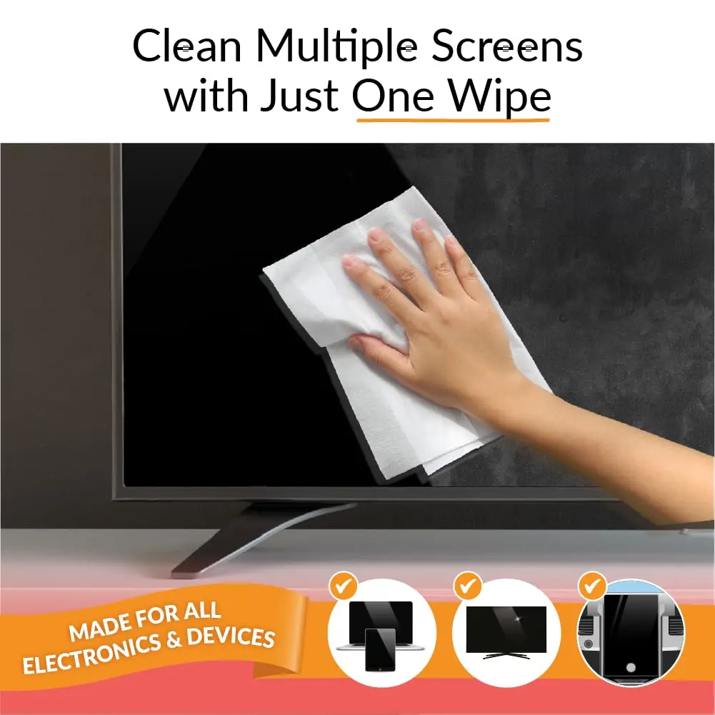 iCloth 70% Isopropyl Alcohol XL Screen & Electronics Wipes, 192 Count | Streak-Free, Fast-Drying - view 3