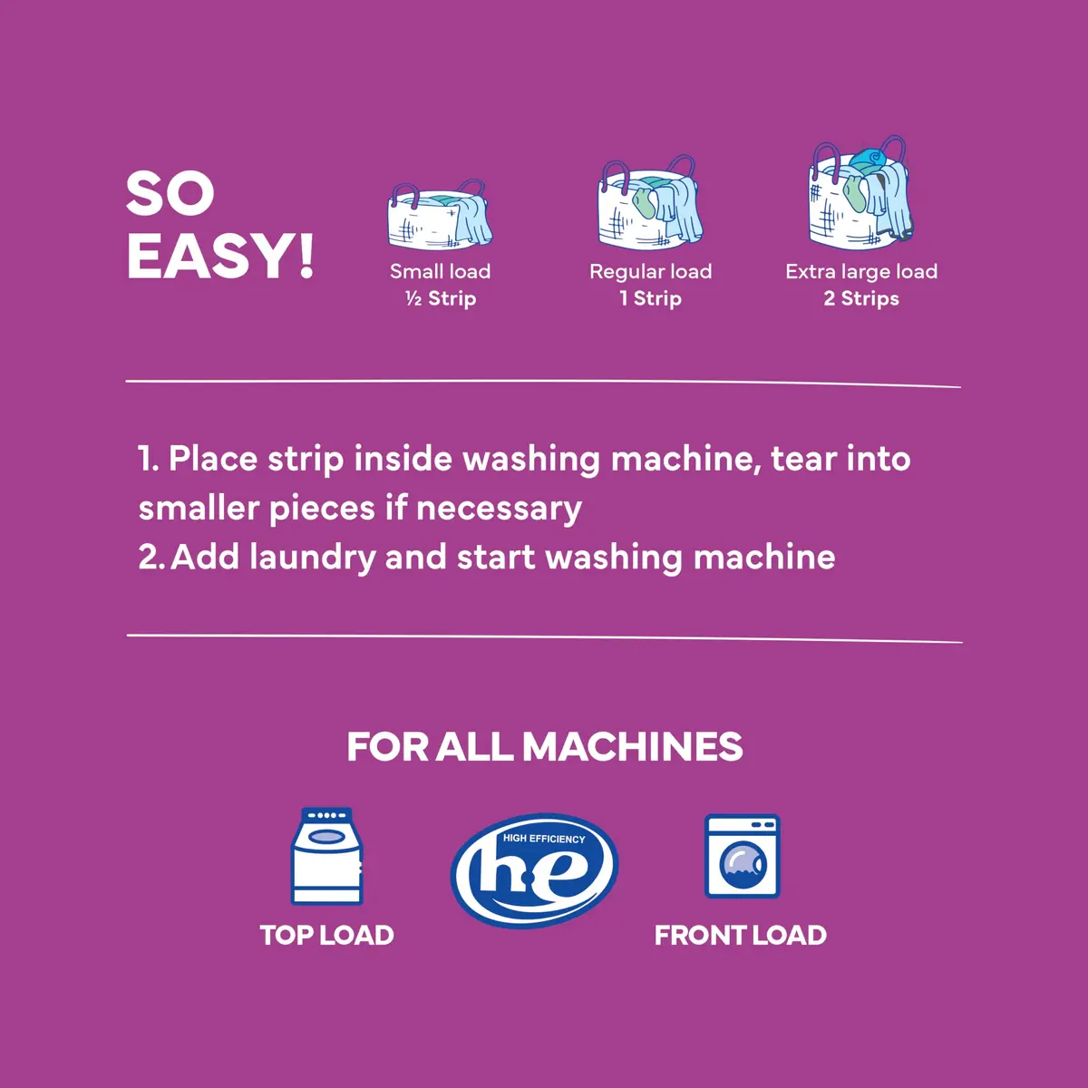 Tru Earth Dry Laundry Detergent Lilac Breeze 64 Strips | Eco-Friendly, Compact & Gentle for Sensitive Skin - view 7
