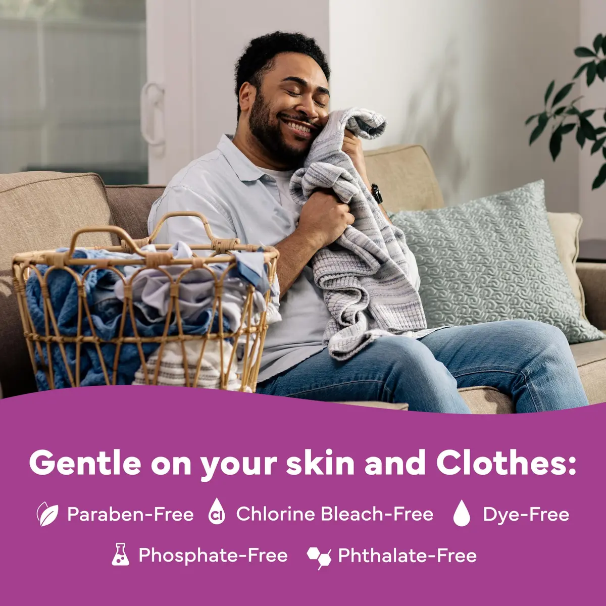 Tru Earth Dry Laundry Detergent Lilac Breeze 64 Strips | Eco-Friendly, Compact & Gentle for Sensitive Skin - view 4