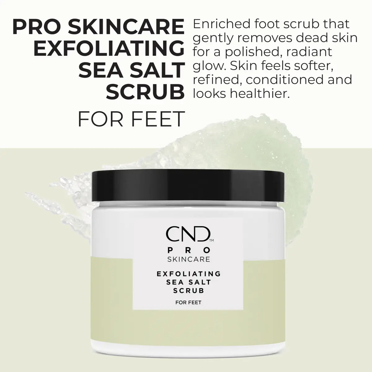 CND Pro Skincare Exfoliating Sea Salt Scrub for Feet | Gentle, Moisturizing, 18 fl oz - view 2