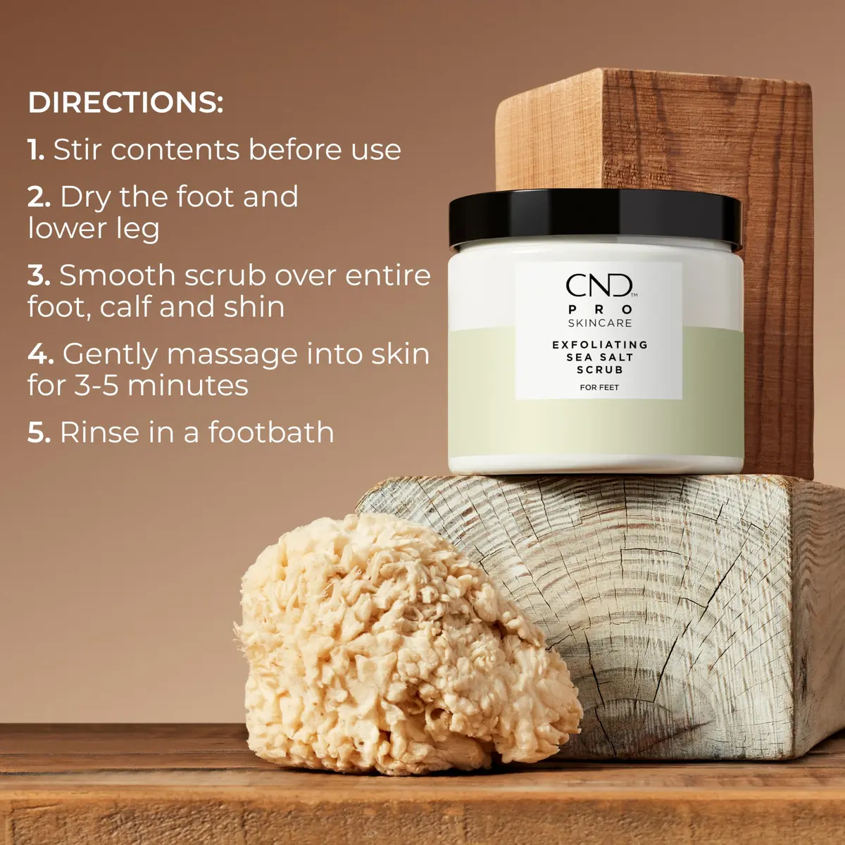 CND Pro Skincare Exfoliating Sea Salt Scrub for Feet | Gentle, Moisturizing, 18 fl oz - view 4