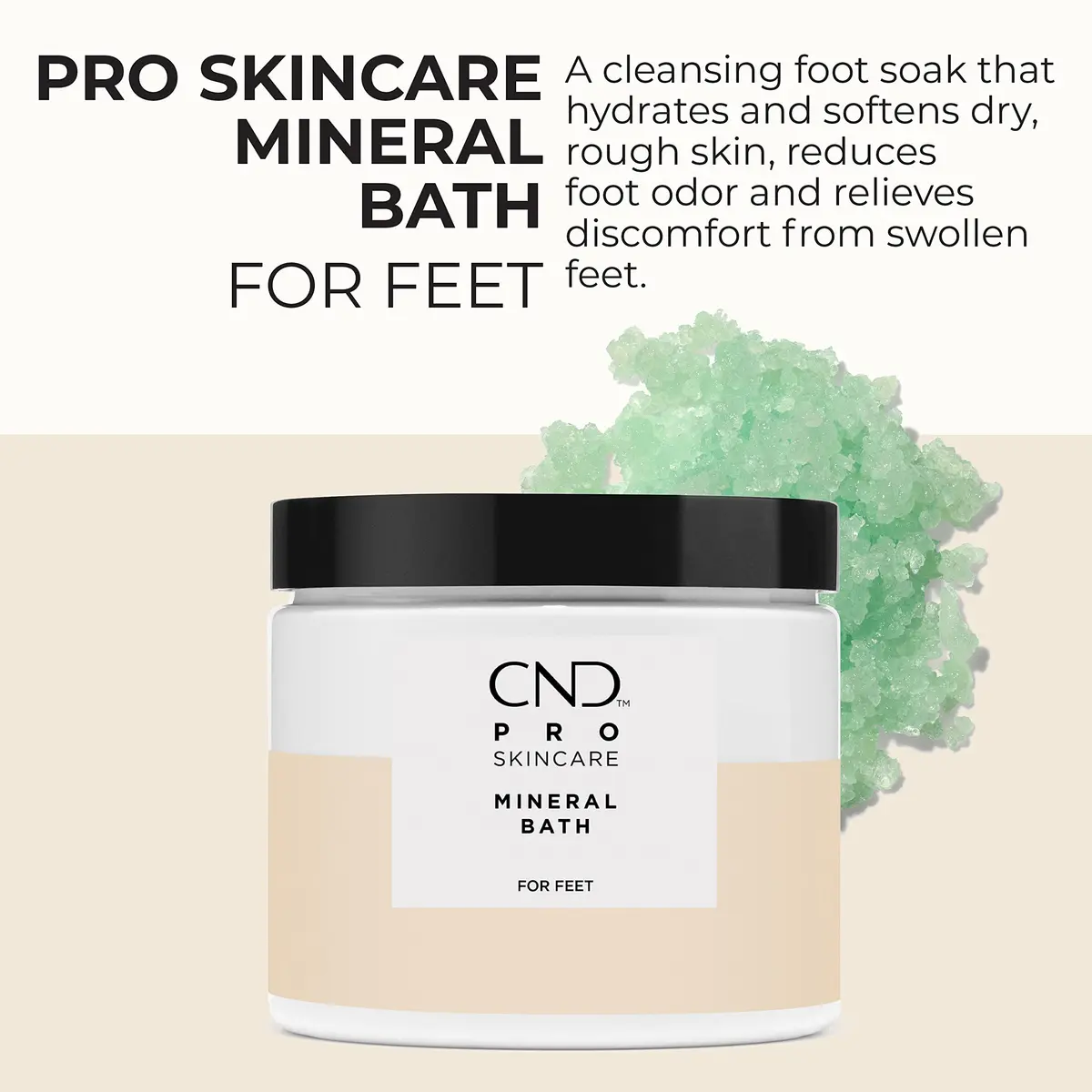 CND Pro Skincare Mineral Bath for Feet, 18 fl oz | Hydrates & Softens Dry Skin - view 2