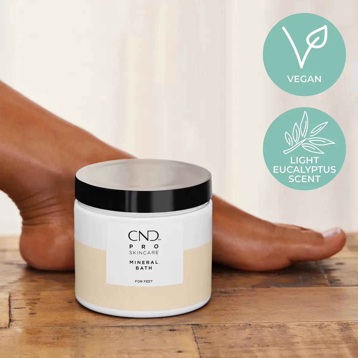 CND Pro Skincare Mineral Bath for Feet, 18 fl oz | Hydrates & Softens Dry Skin - view 3