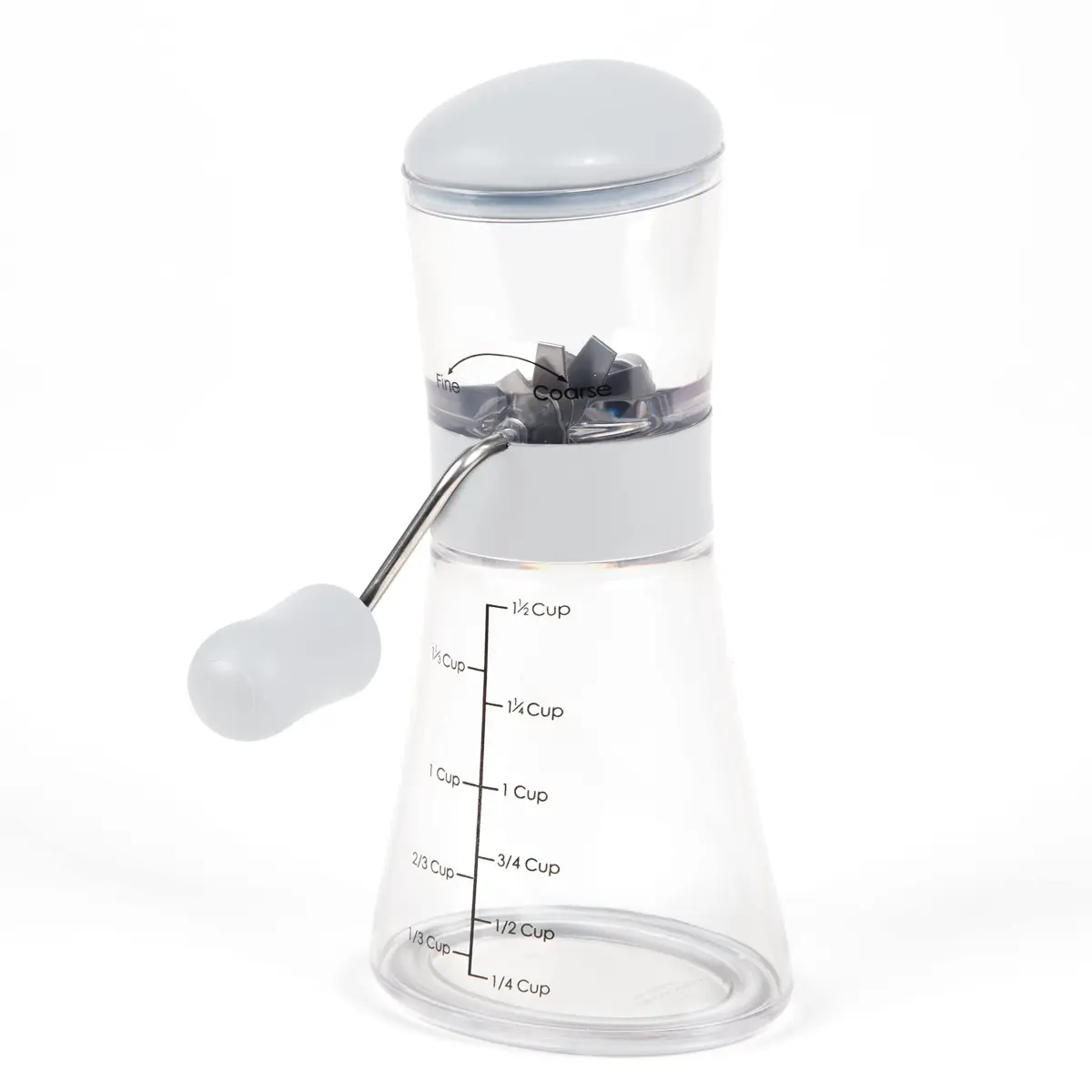 Prepworks by Progressive Nut Chopper with Non-Skid Base, White 1.5 cups (532 ml) | Patented Fine & Coarse Grind - main product image