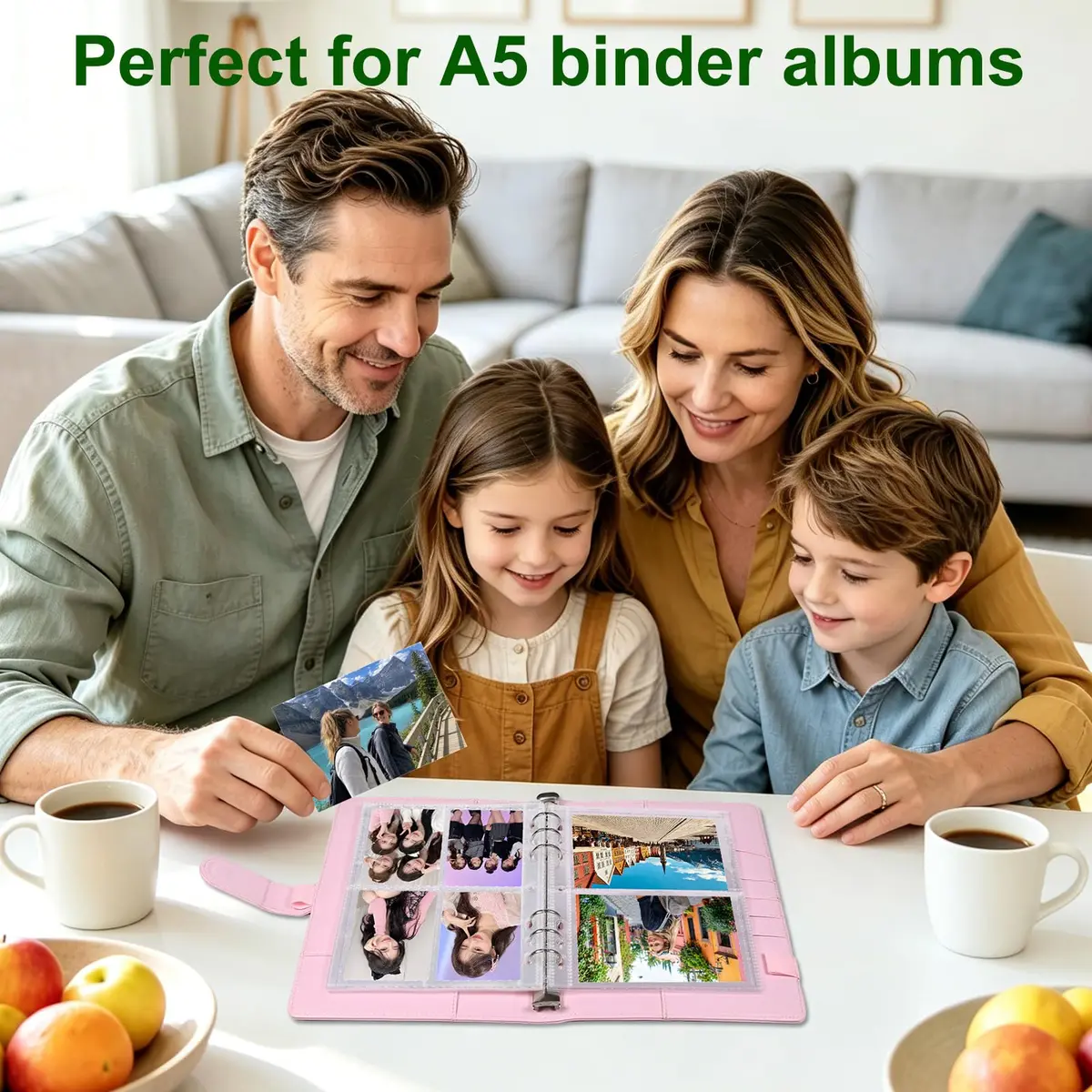 WITHYU 40 Pack 320 Pockets A5 Binder Sleeves | Double-Sided 4 Pocket Photocard Sheets for Game & Trading Cards - view 7