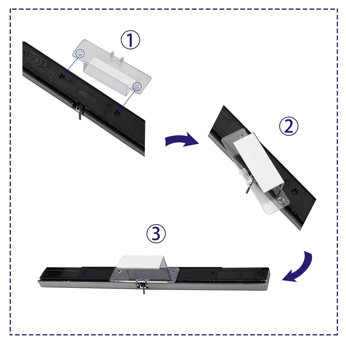 Xahpower USB Sensor Bar for Wii & Wii U | 7.2ft Cable, Plug & Play - view 4