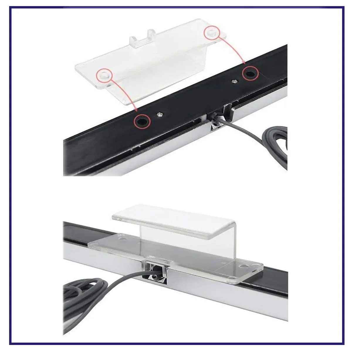 Xahpower USB Sensor Bar for Wii & Wii U | 7.2ft Cable, Plug & Play - view 3