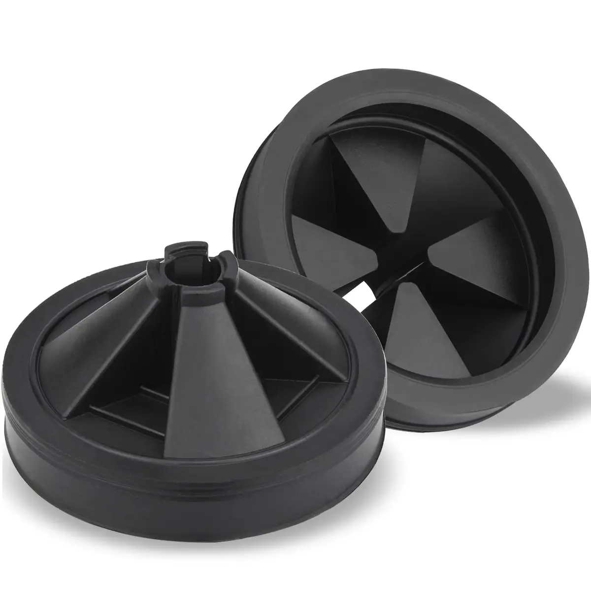 Mellbree Garbage Disposal Splash Guards 2-Pack 3 1/8" | Quiet Collar Cover for EZ Installation Disposers - main product image