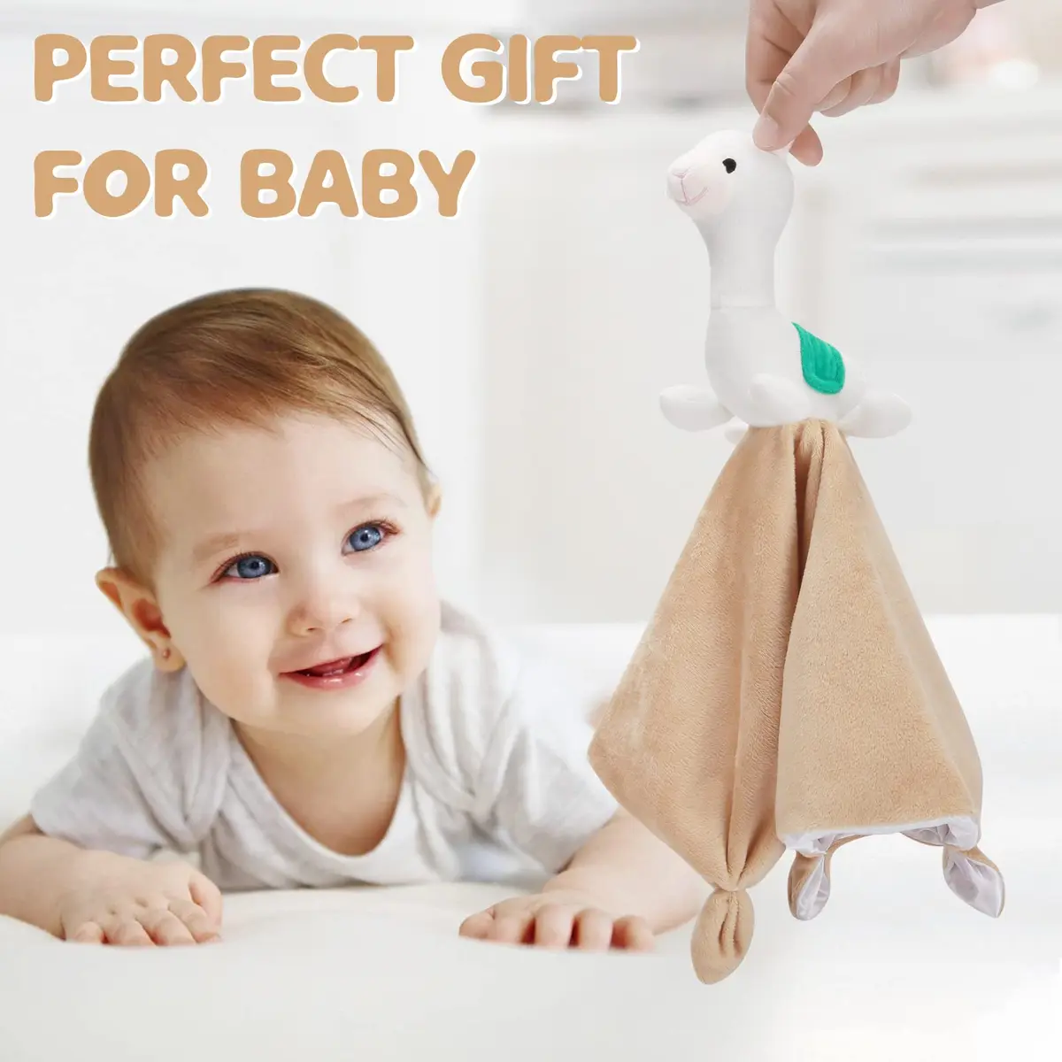 Pro Goleem Llama Security Blanket 14 Inch | Soft Baby Lovey for Newborns & Toddlers - view 3