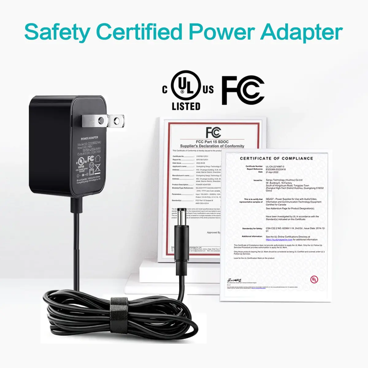 Lantisri 12V 2A AC Adapter Power Cord for Sony Blu-Ray Disc DVD Players Replacement | 24W Max Output, 6ft Cord, UL Certified - view 7