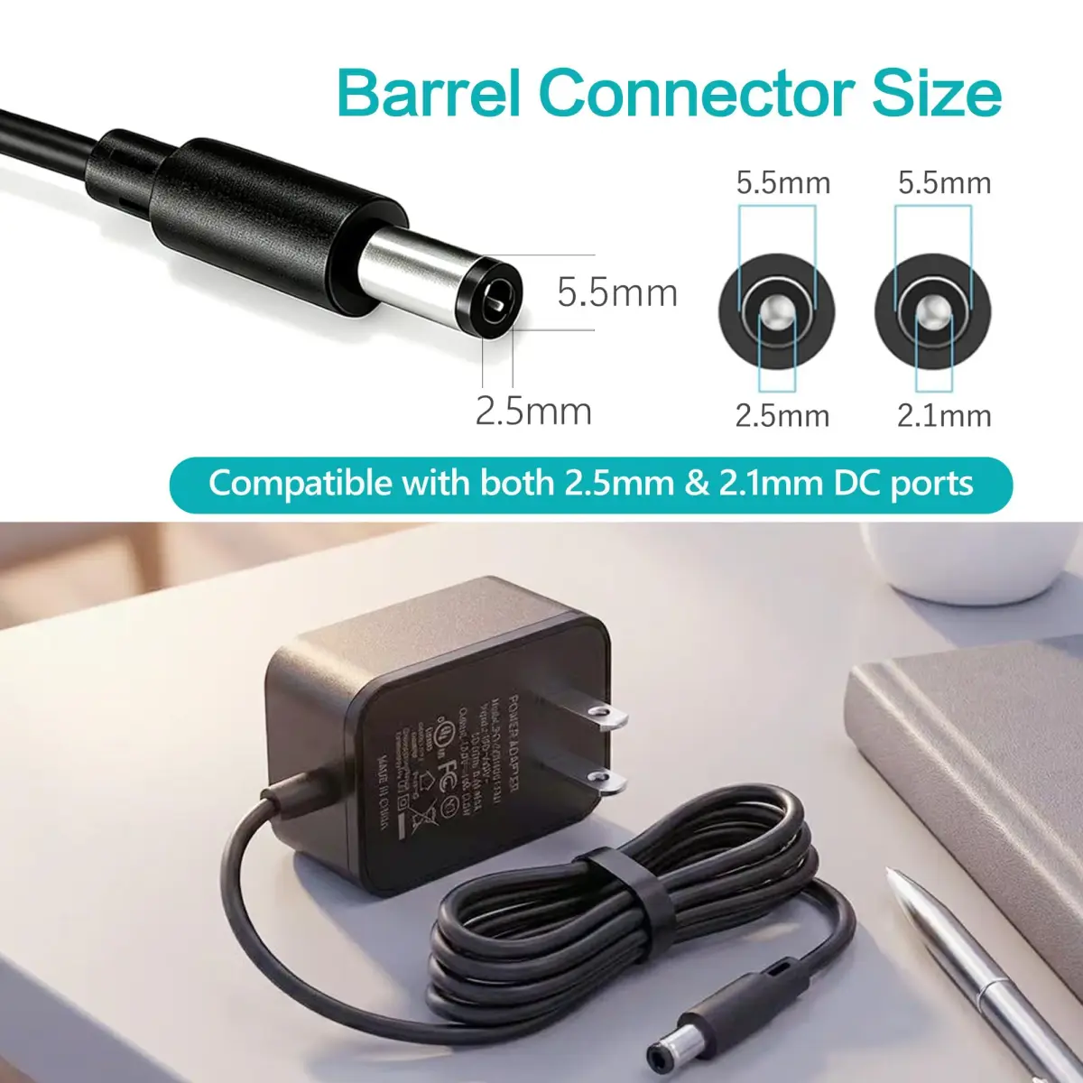 Lantisri 12V 2A AC Adapter Power Cord for Sony Blu-Ray Disc DVD Players Replacement | 24W Max Output, 6ft Cord, UL Certified - view 4