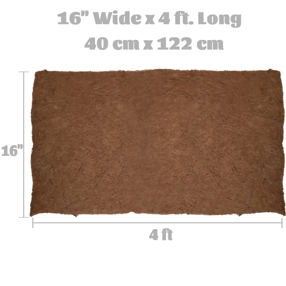 MIOHNAN Natural Coco Coir Fiber Liner Roll Sheet 16x48 inch | Sustainable & Versatile Garden Liner - view 2