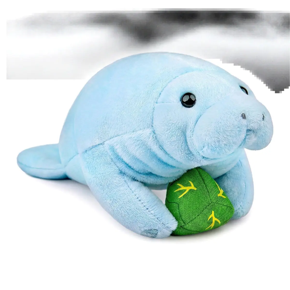 Frankiezhou Home Manatee Plush Toy - Blue 7 inch | Realistic Marine Animal Plush Gift for Kids - view 3
