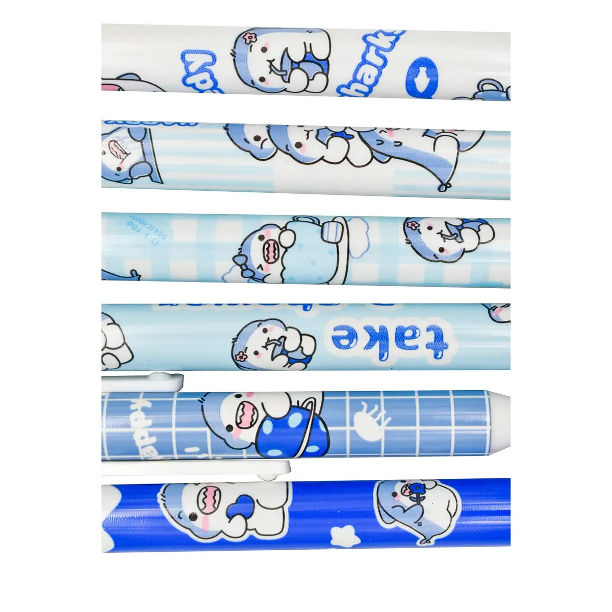 Maydahui 12 PCS Blue Baby Shark Gel Pen | Smooth, Fine Point, Cartoon Animal Design - view 3