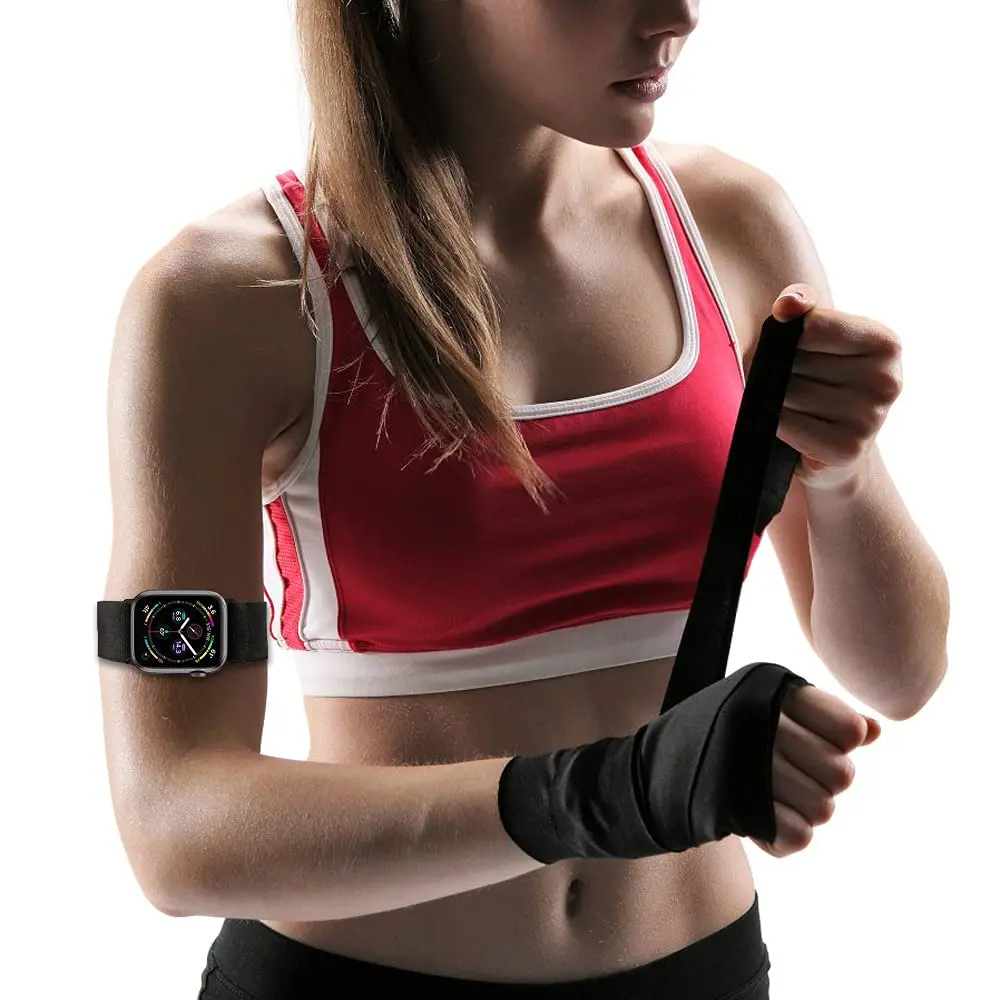 IFCASE Elastic Arm/Ankle Band for Apple Watch 49mm 46mm 45mm 44mm | Breathable Nylon, Adjustable, Water-Resistant - view 6